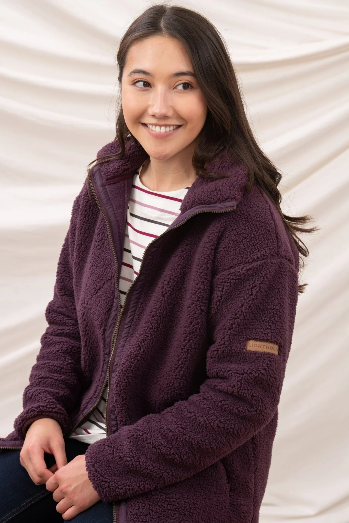 Cobh Fleece - Cranberry - Image 5