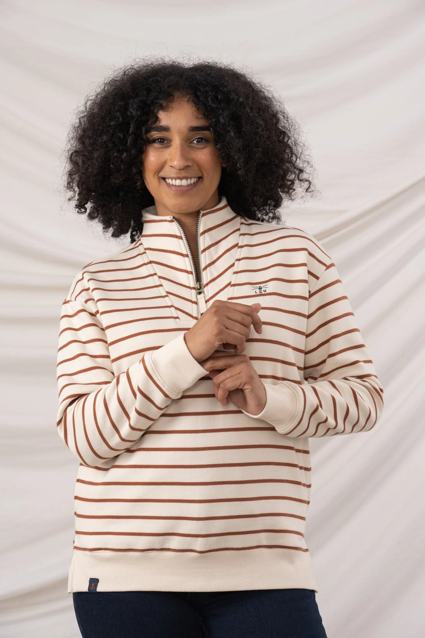 Coral Jersey - Rust Stripe - Image 4
