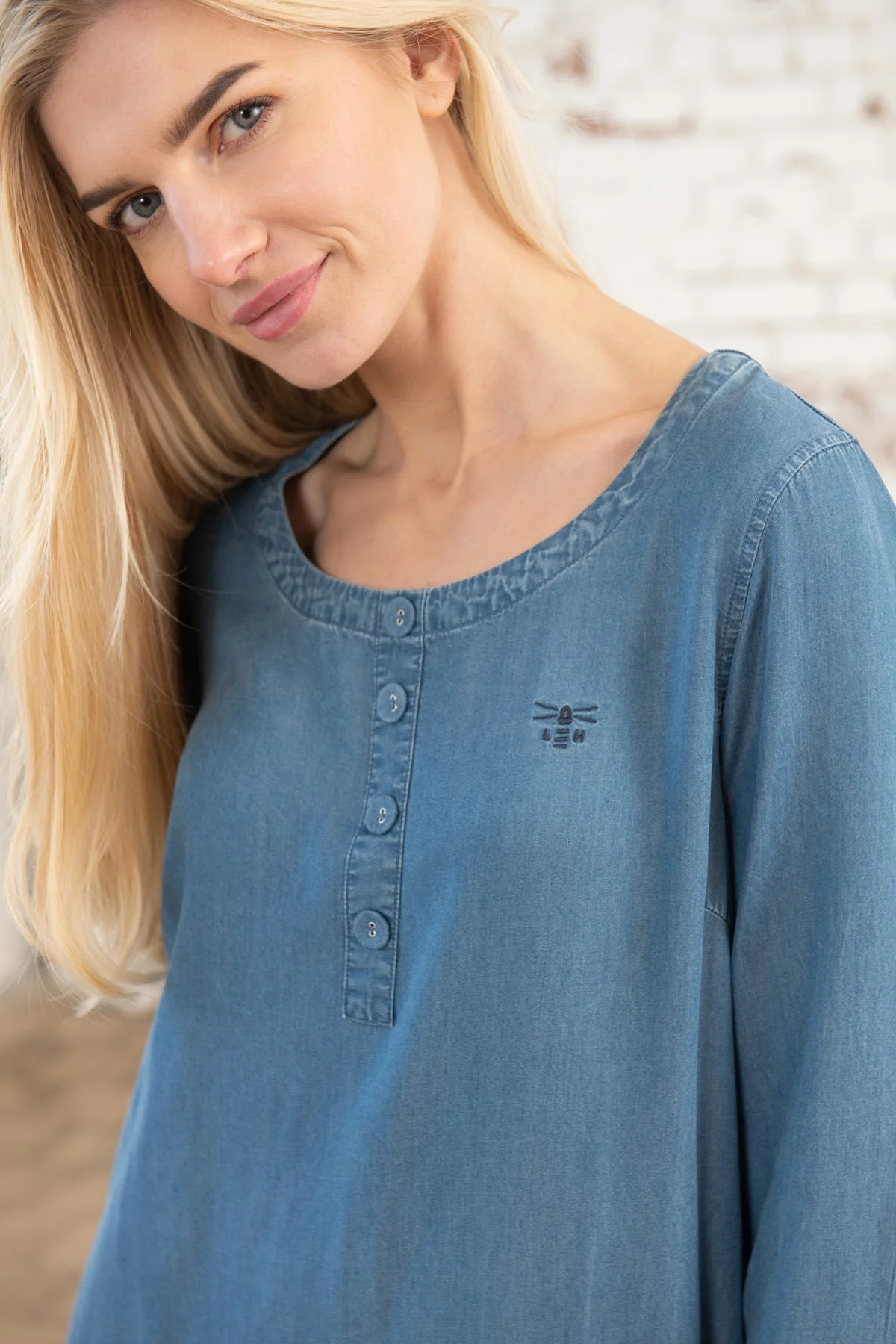 Eliza Dress - Denim - Image 5