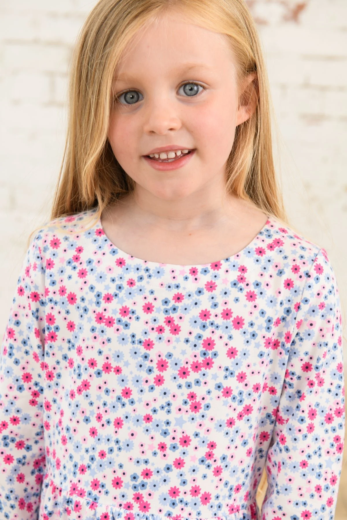 Ellie Dress - Pink Blue Floral - Image 4