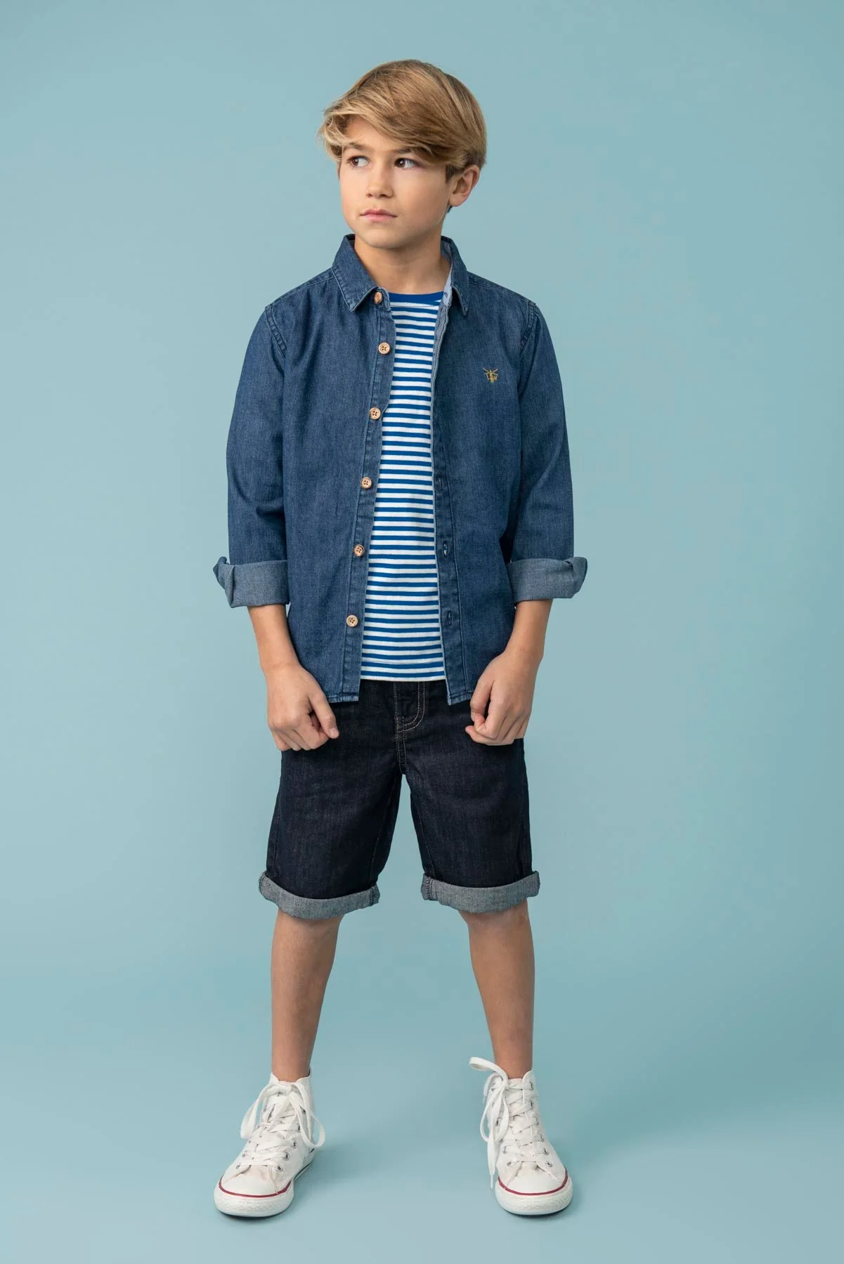 Elliot Shirt -  Washed Denim - Image 6