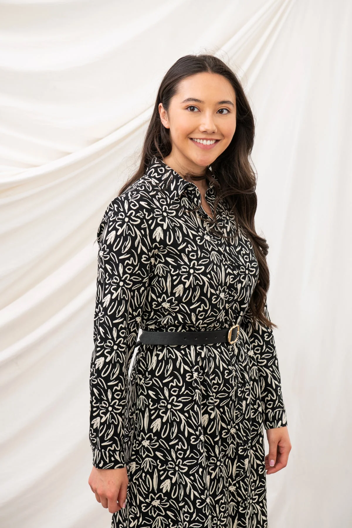 Elsie Dress - Black Floral - Image 3