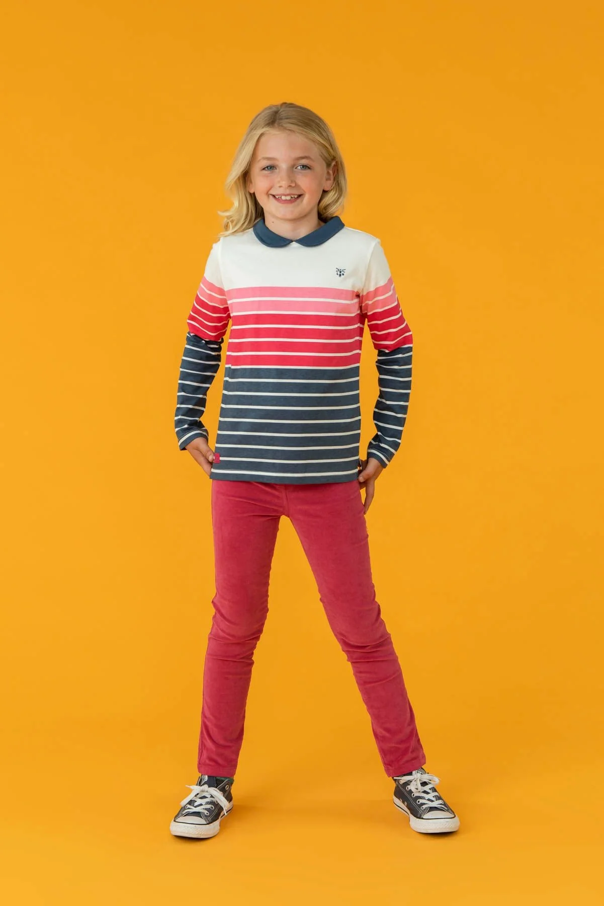 Emmie Top - Blue Pink Stripe - Image 6