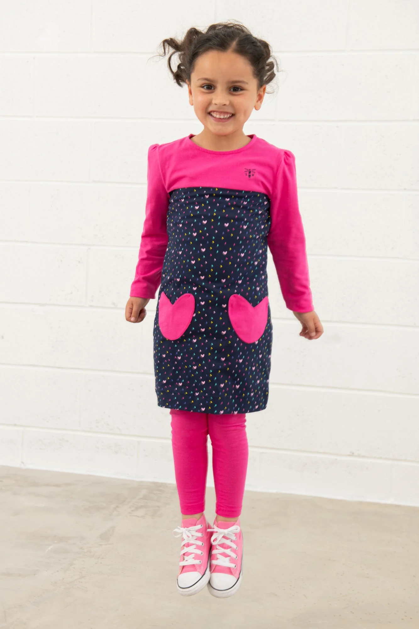 Esme Dress - Pink Hearts - Image 4