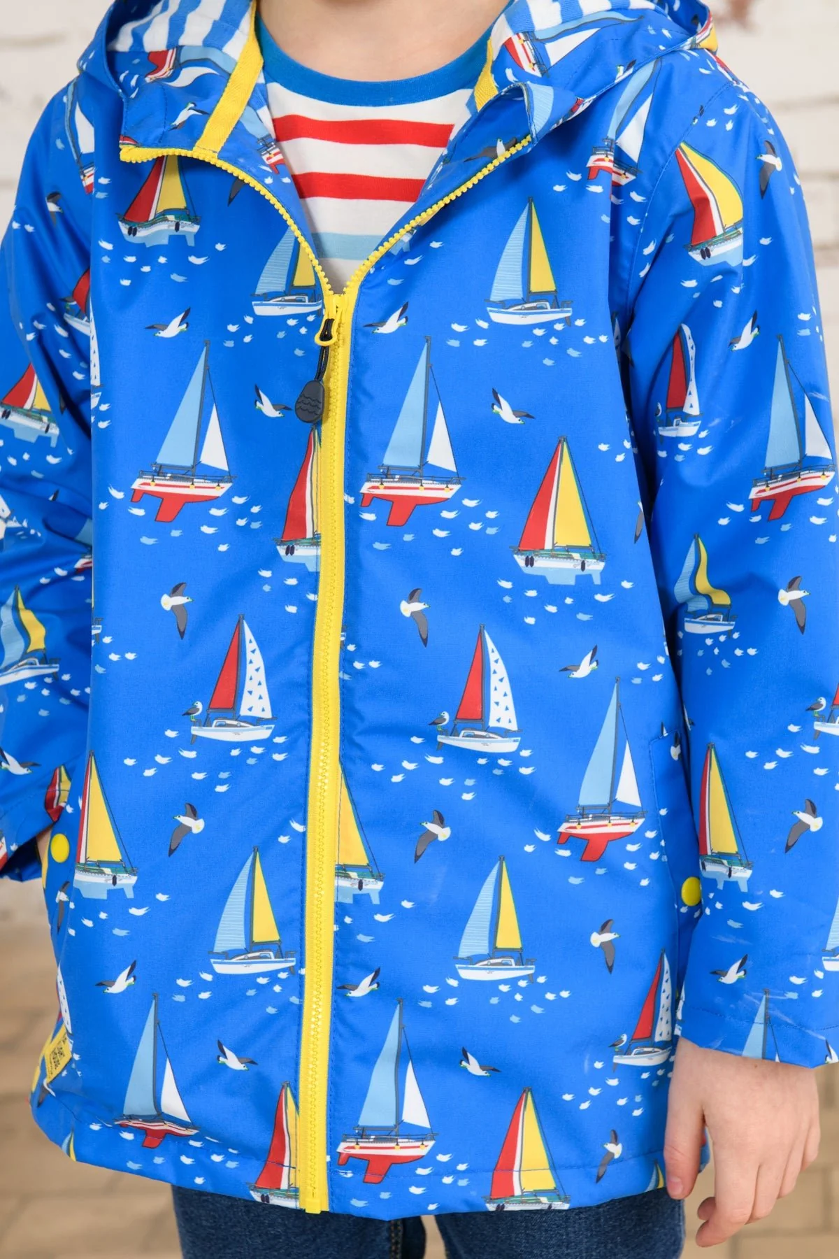 Ethan Jacket - Blue Boat Print - Image 8