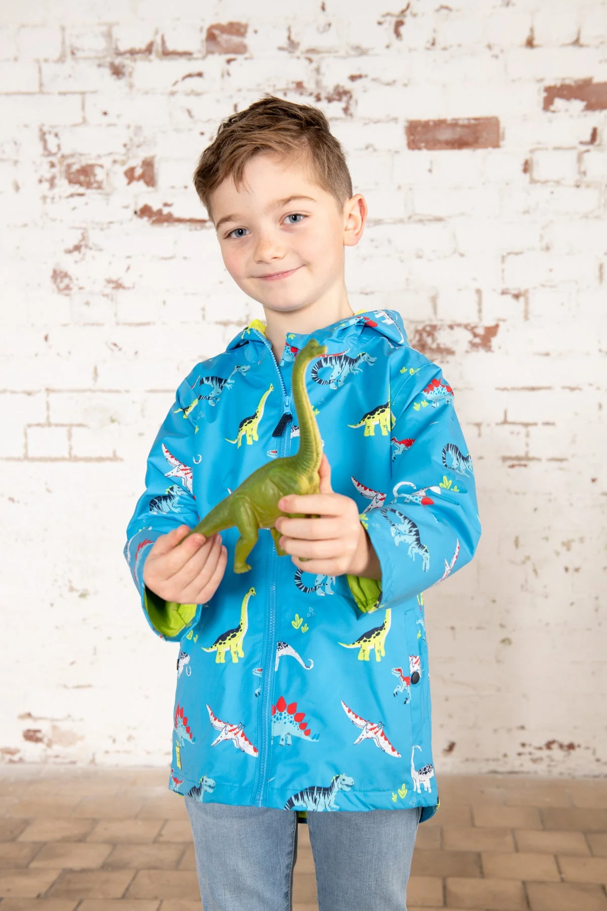 Ethan Jacket -  Blue Dino Print - Image 4