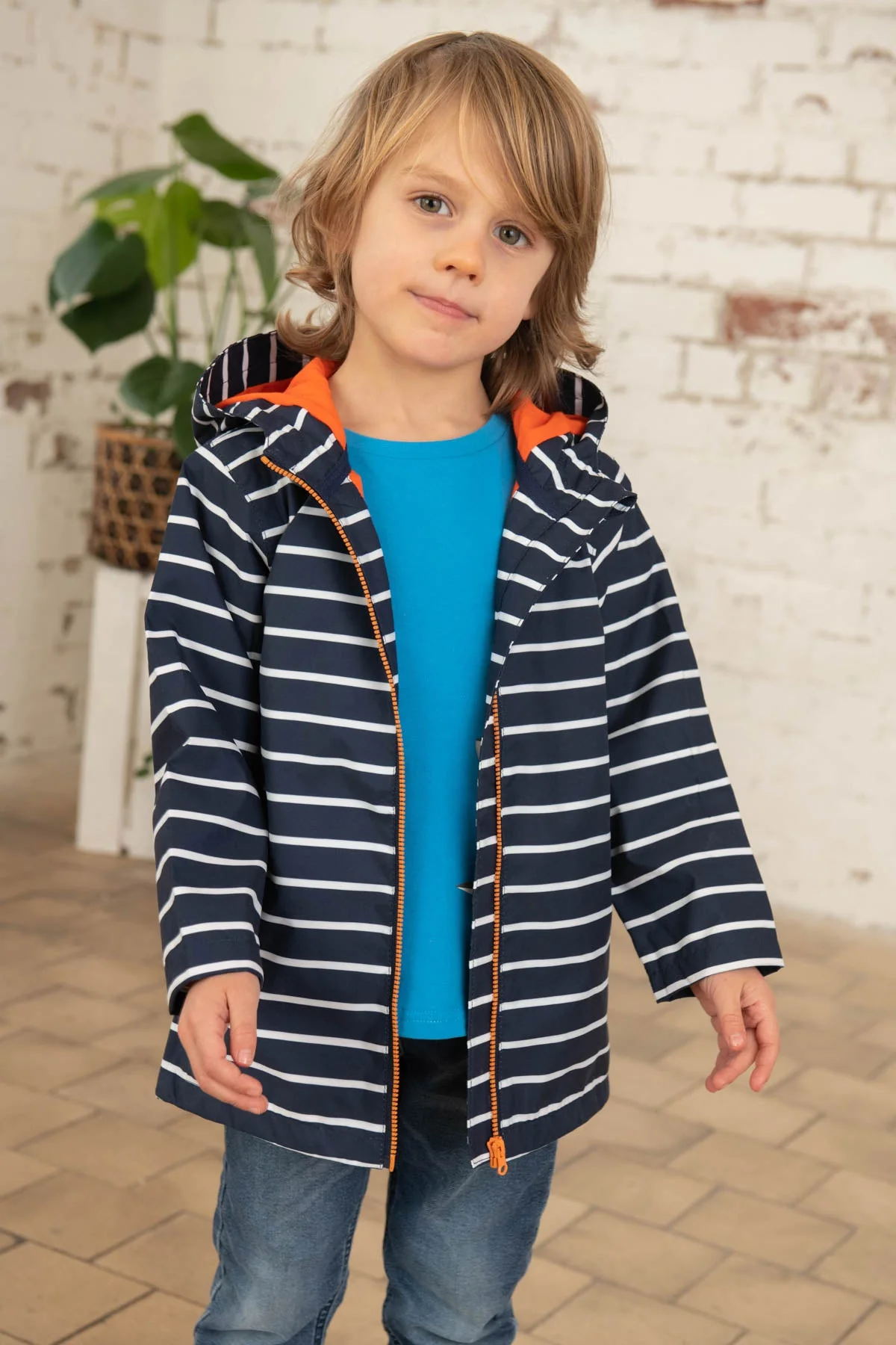 Ethan Jacket - Navy Stripe - Image 4