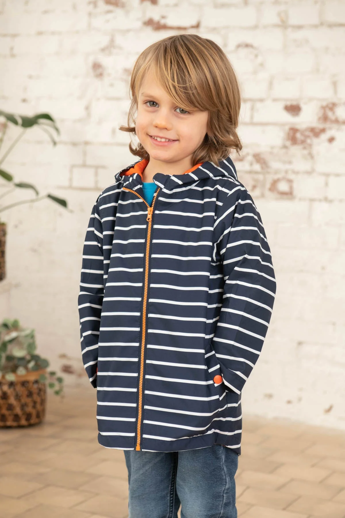 Ethan Jacket - Navy Stripe - Image 5