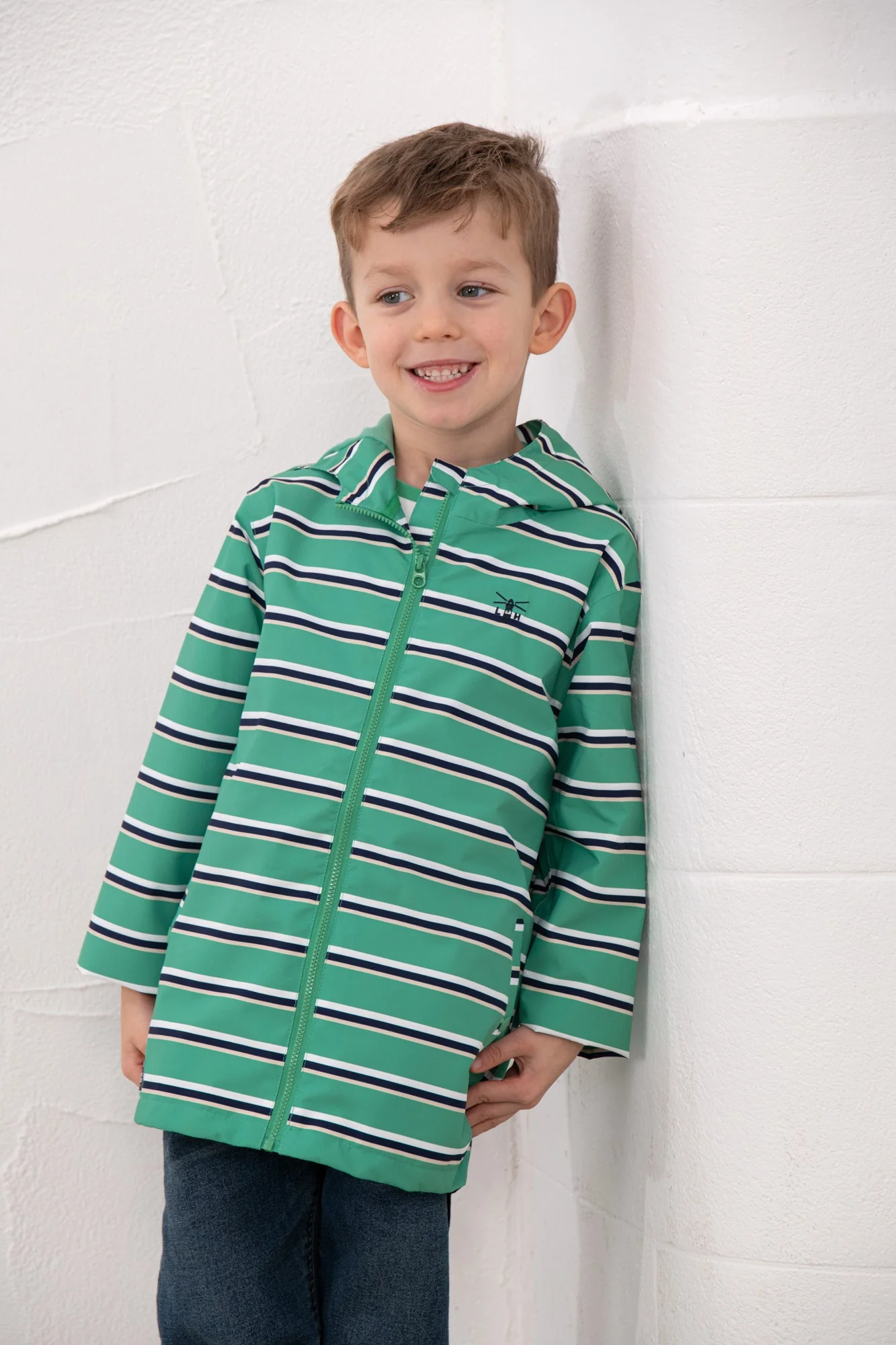 Ethan Jacket - Sea Green Stripe