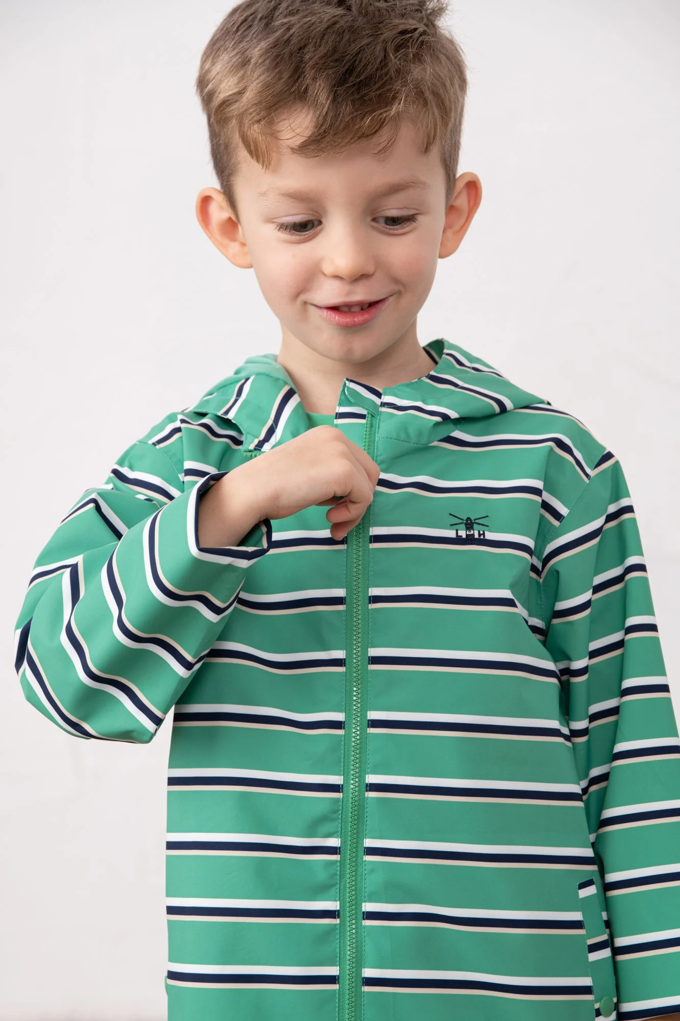 Ethan Jacket - Sea Green Stripe - Image 3