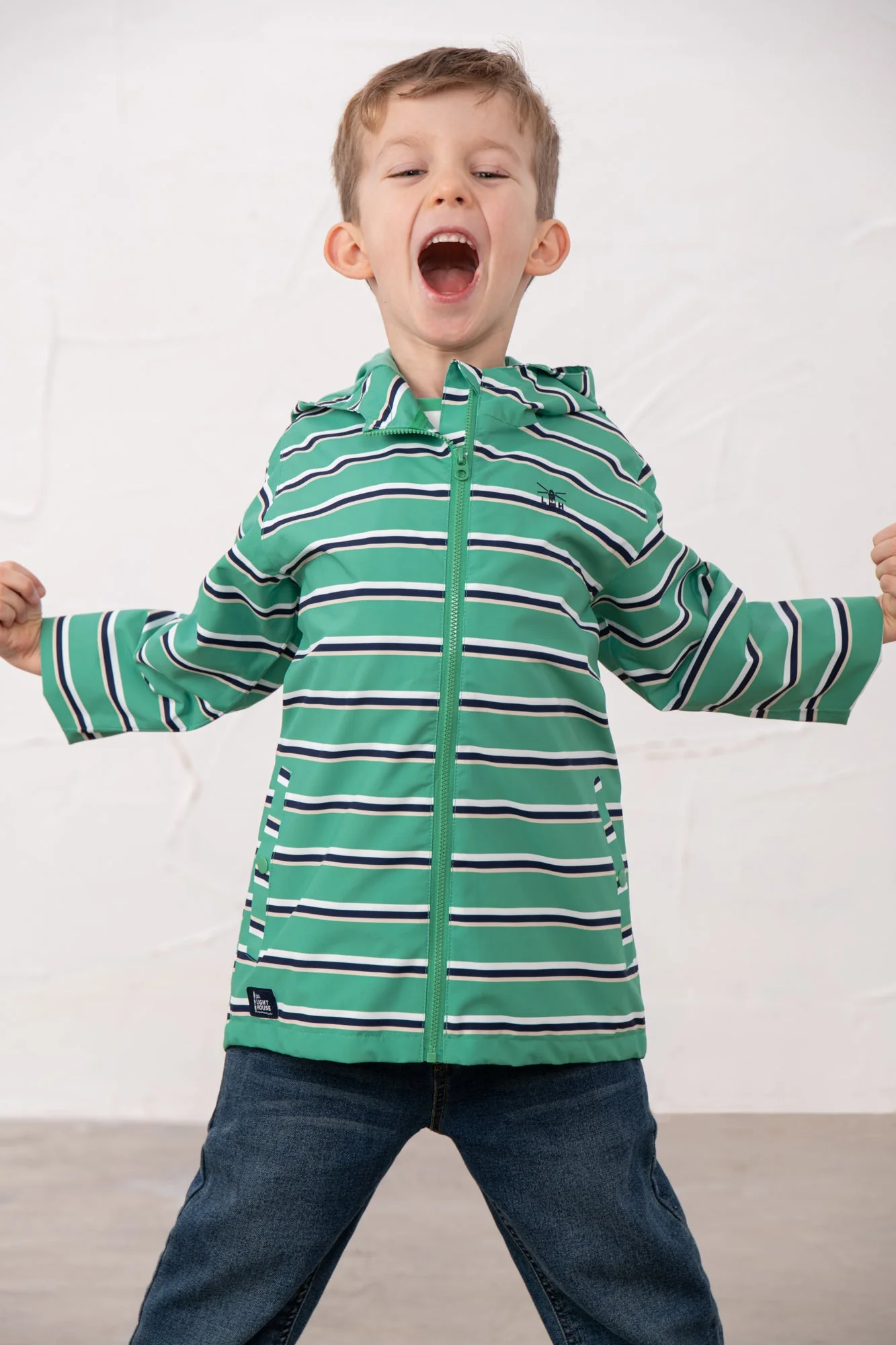 Ethan Jacket - Sea Green Stripe - Image 5