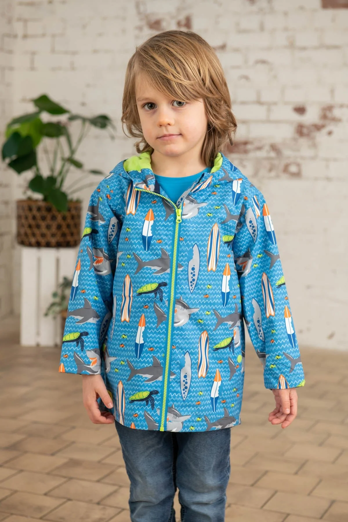 Ethan Jacket - Shark Surf Print - Image 4