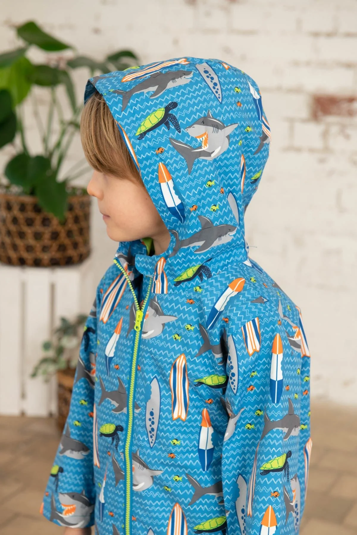 Ethan Jacket - Shark Surf Print - Image 6