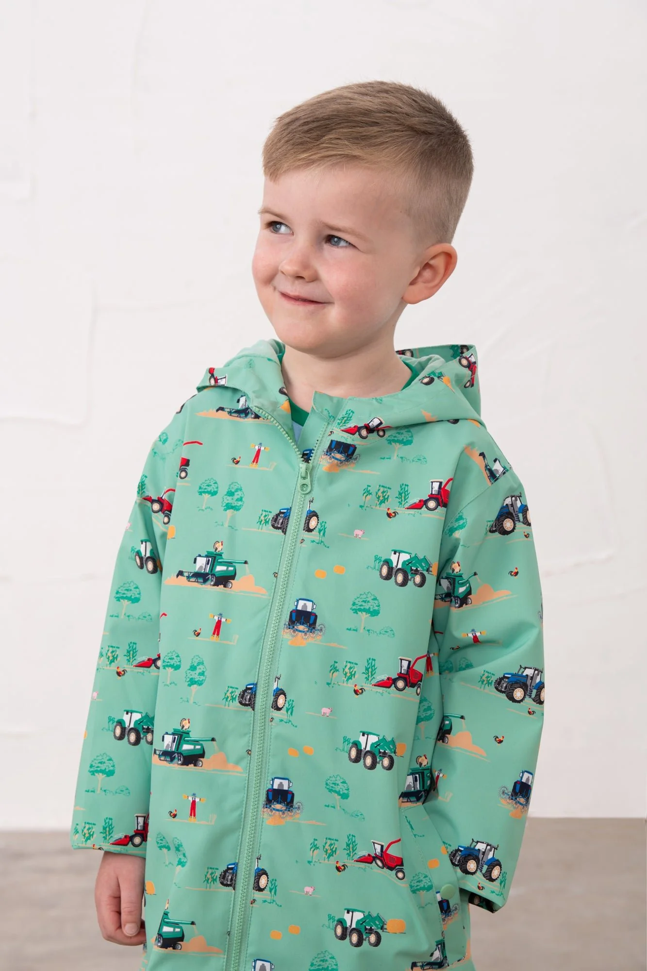 Ethan Jacket - Sea Green Tractor - Image 3
