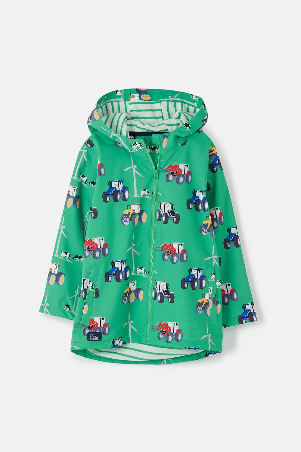 Ethan Jacket - Tractor Wind Turbine Print - Image 2