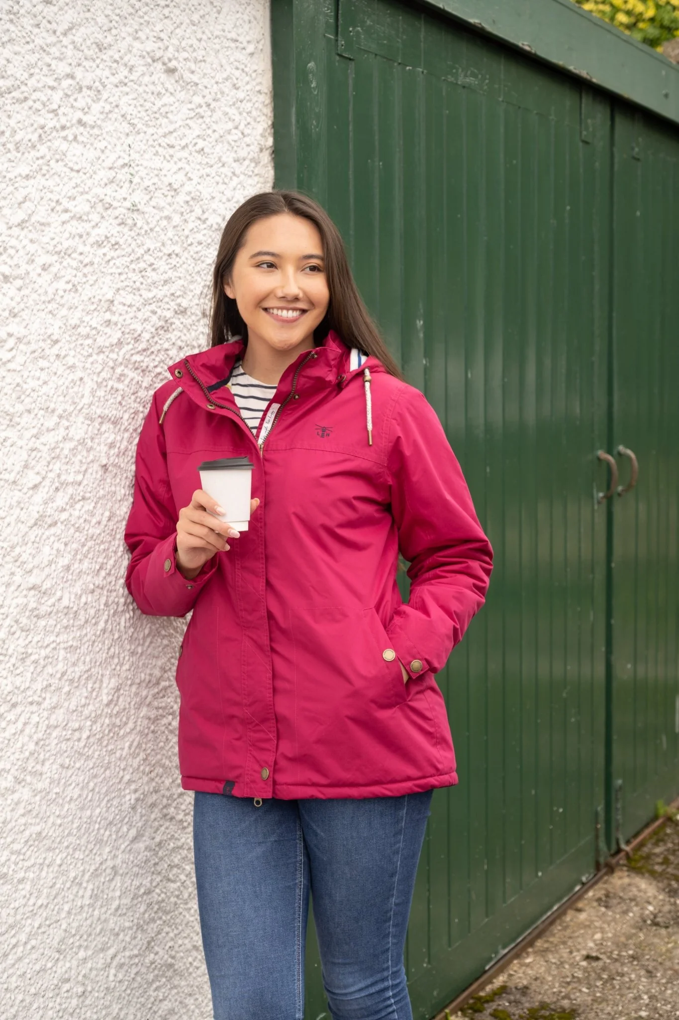 Eva Coat - Claret - Image 14