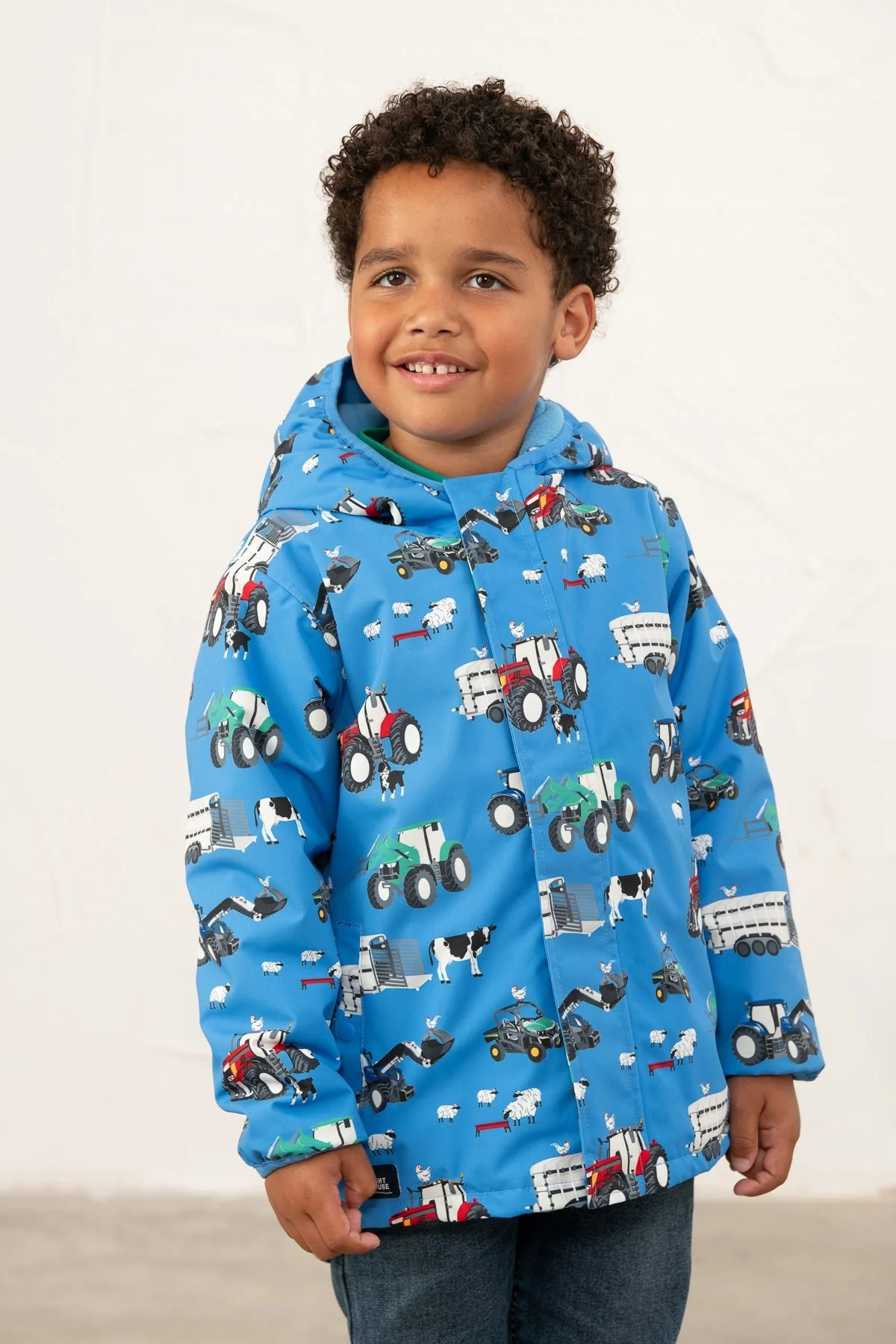 Finlay Coat - Blue Farm Print - Image 3