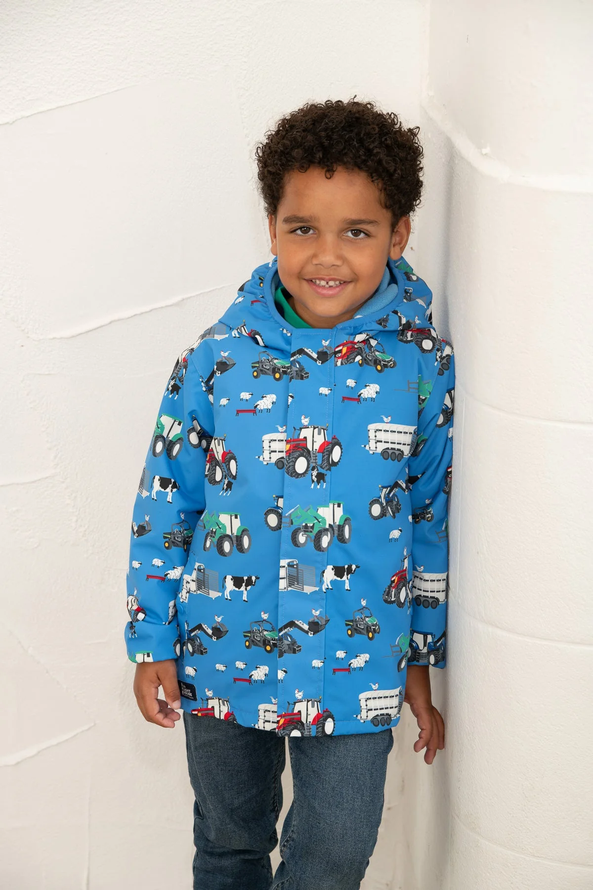 Finlay Coat - Blue Farm Print - Image 5