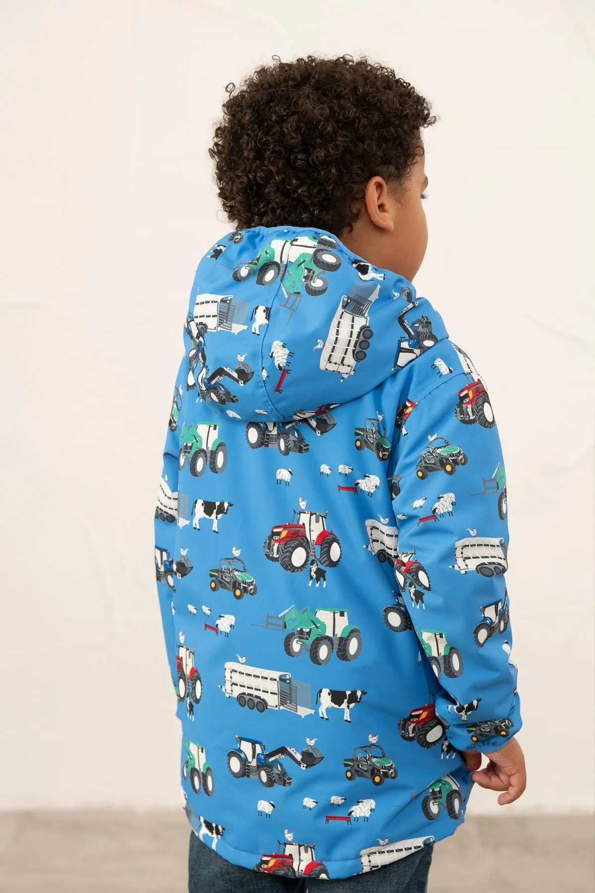 Finlay Coat - Blue Farm Print - Image 6