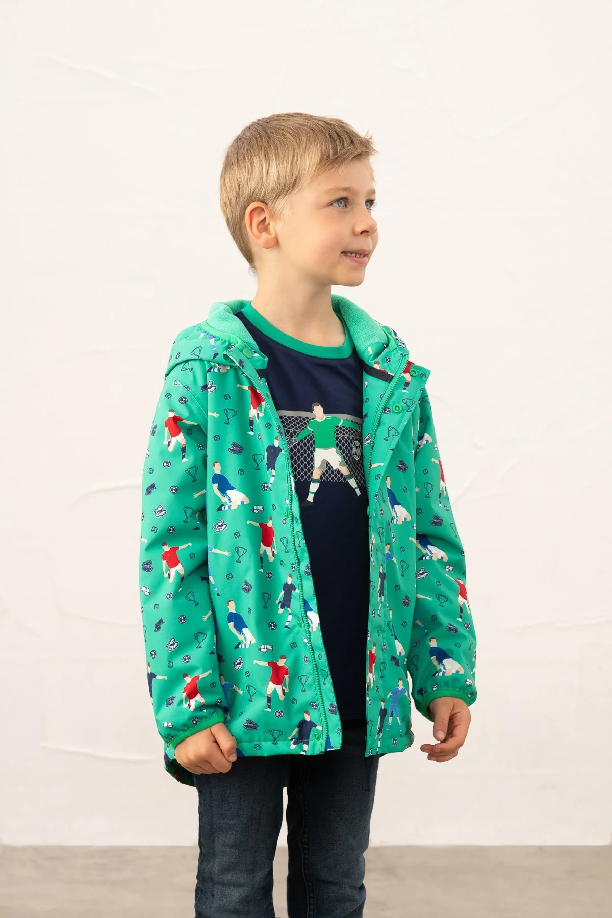 Finlay Coat - Football Print - Image 3