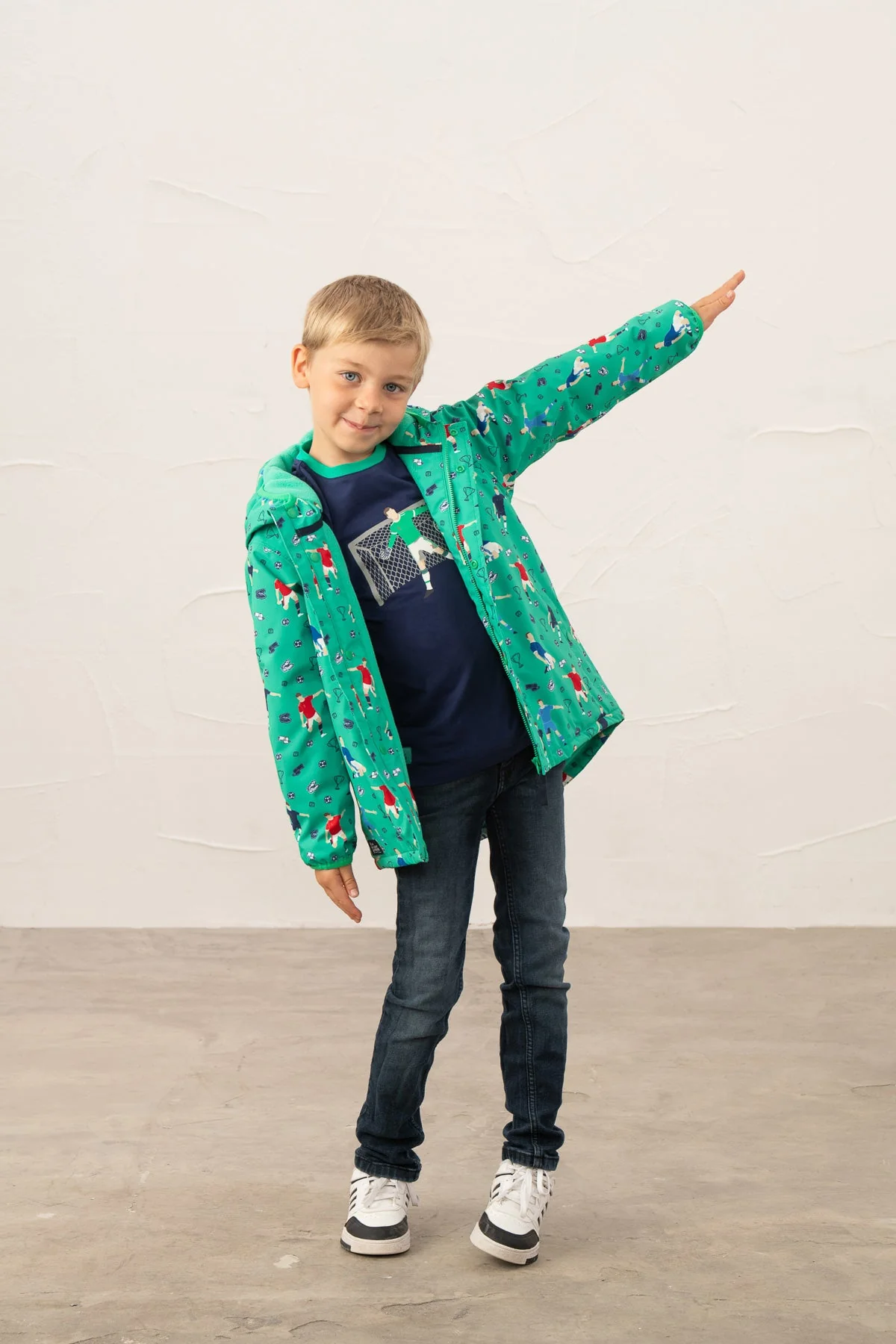 Finlay Coat - Football Print - Image 7