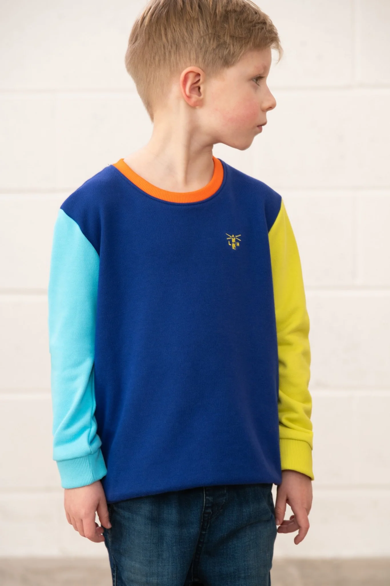 Finn Jersey - Blue Navy Lime - Image 4