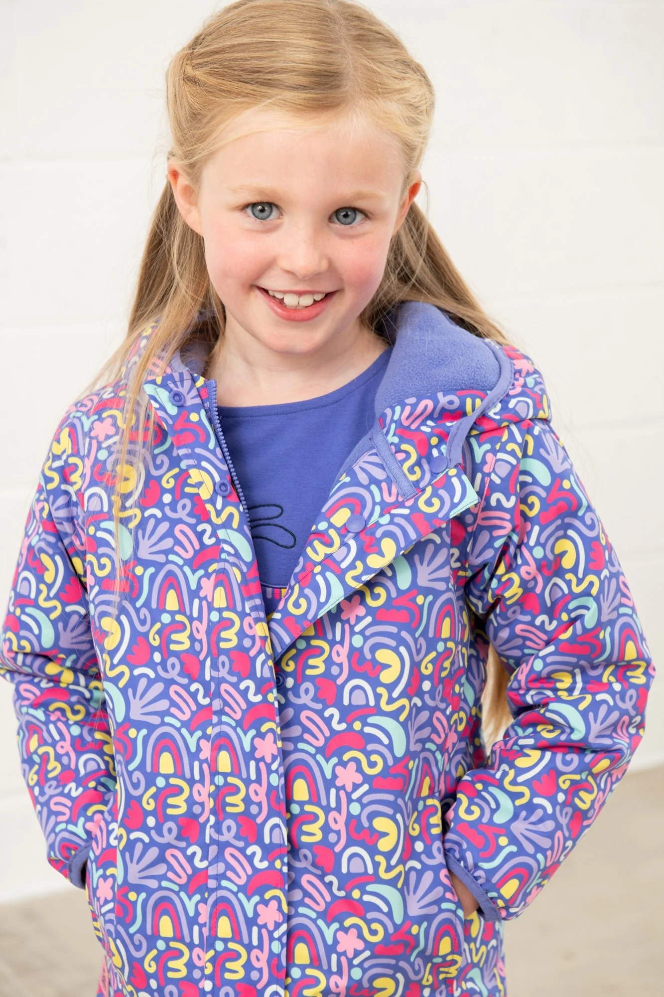 Freya Coat - Abstract Print - Image 3