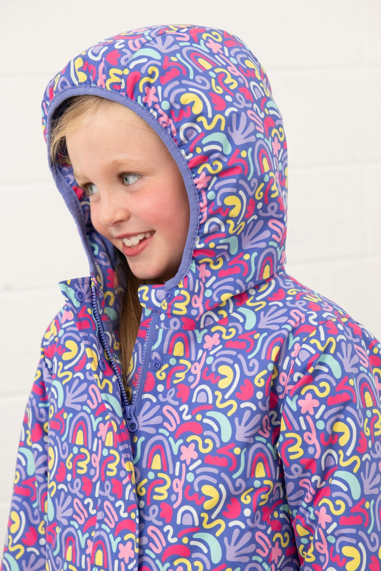 Freya Coat - Abstract Print - Image 5