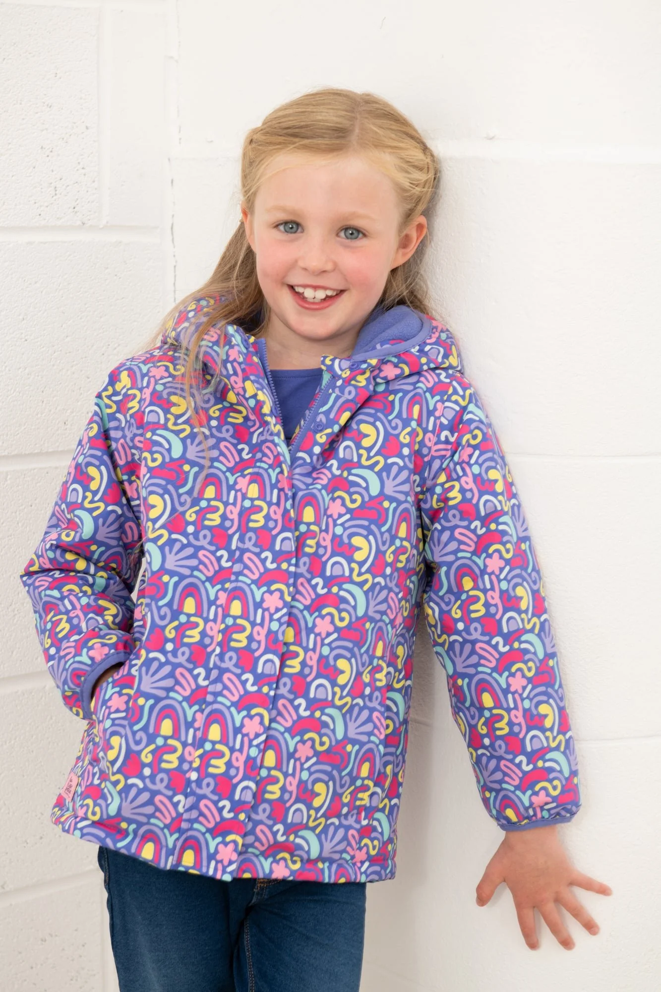Freya Coat - Abstract Print - Image 6