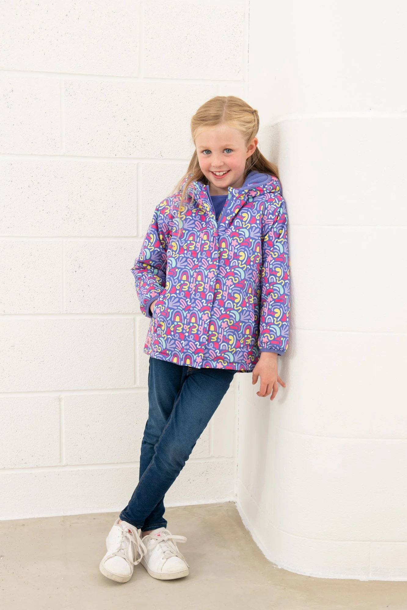 Freya Coat - Abstract Print - Image 7