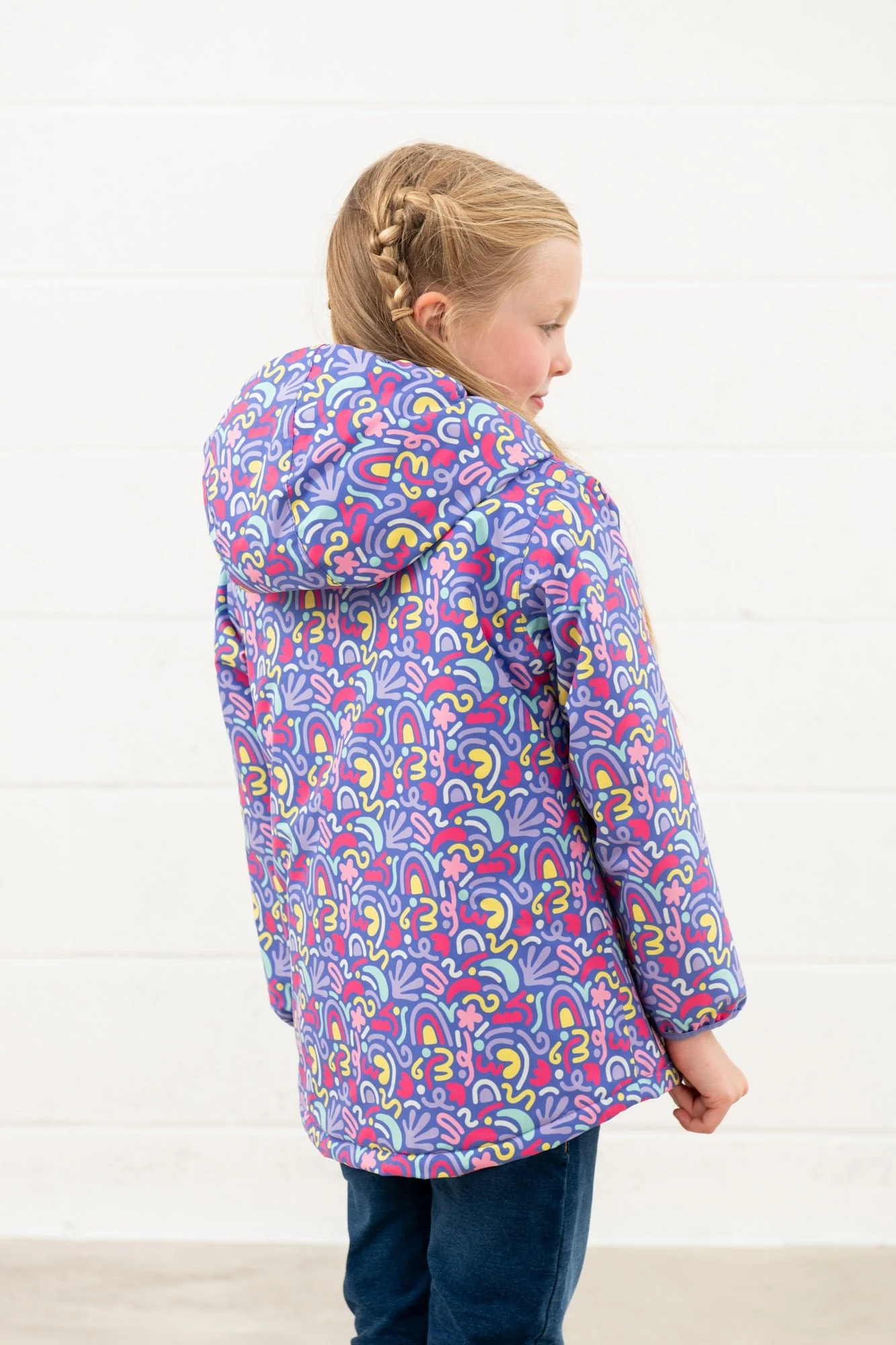 Freya Coat - Abstract Print - Image 8