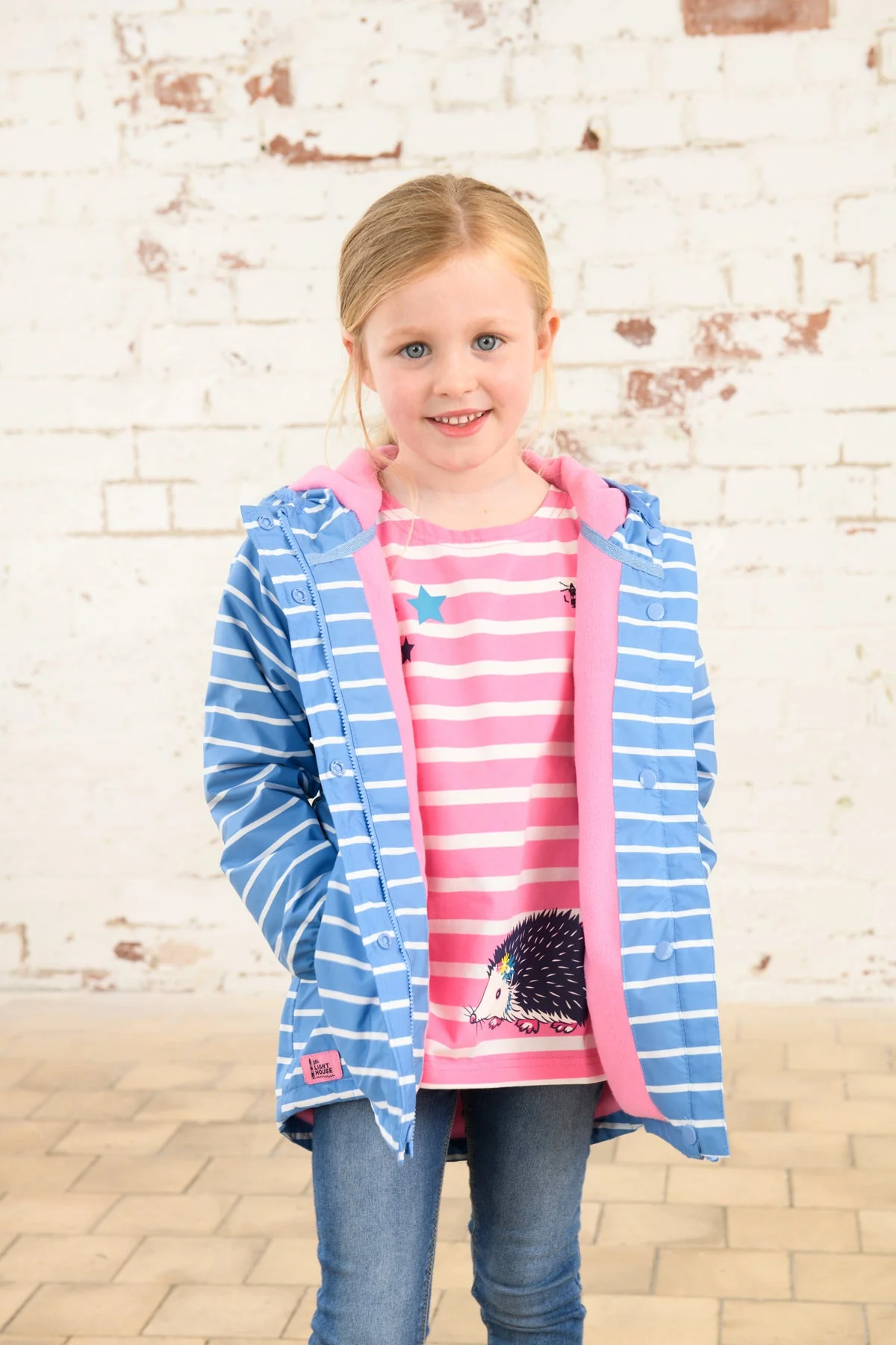 Freya Coat - Denim Stripe - Image 3