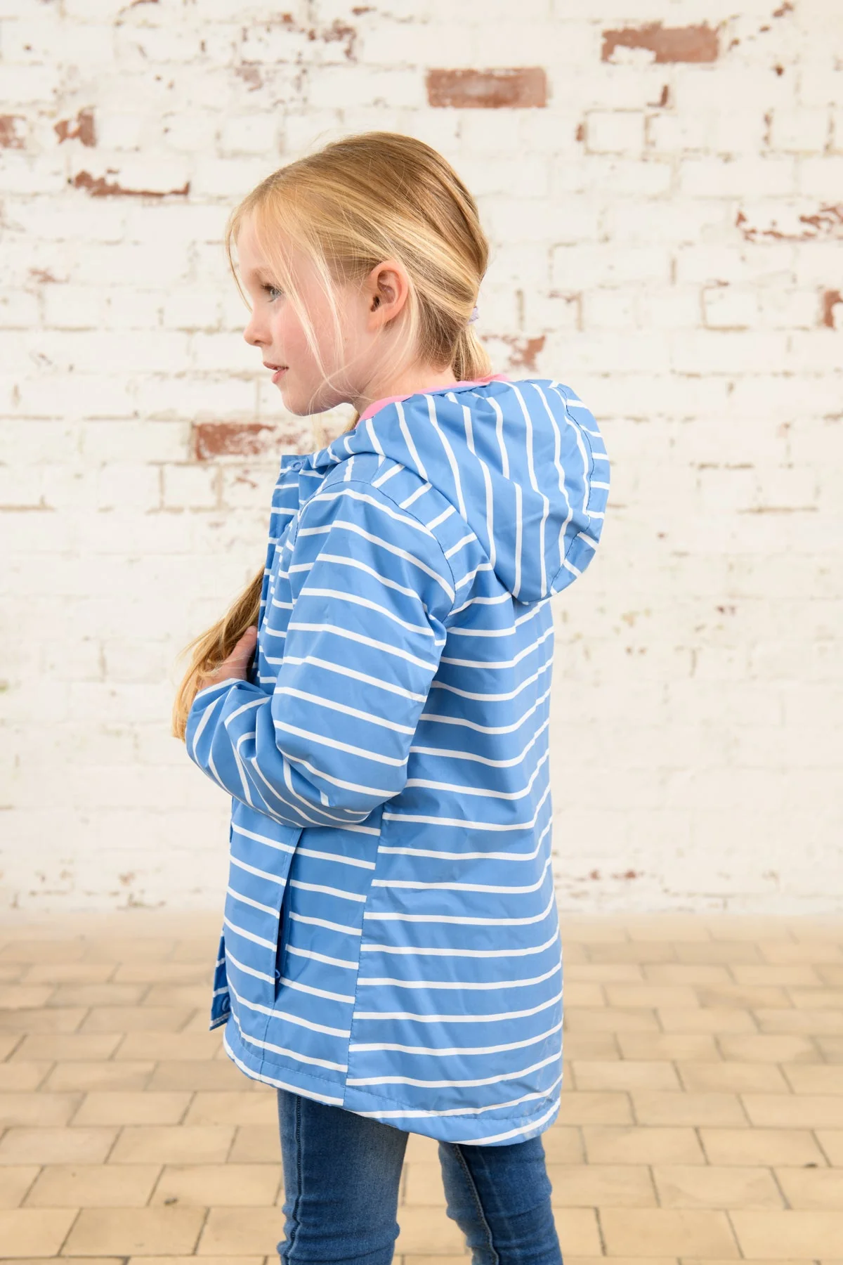 Freya Coat - Denim Stripe - Image 5