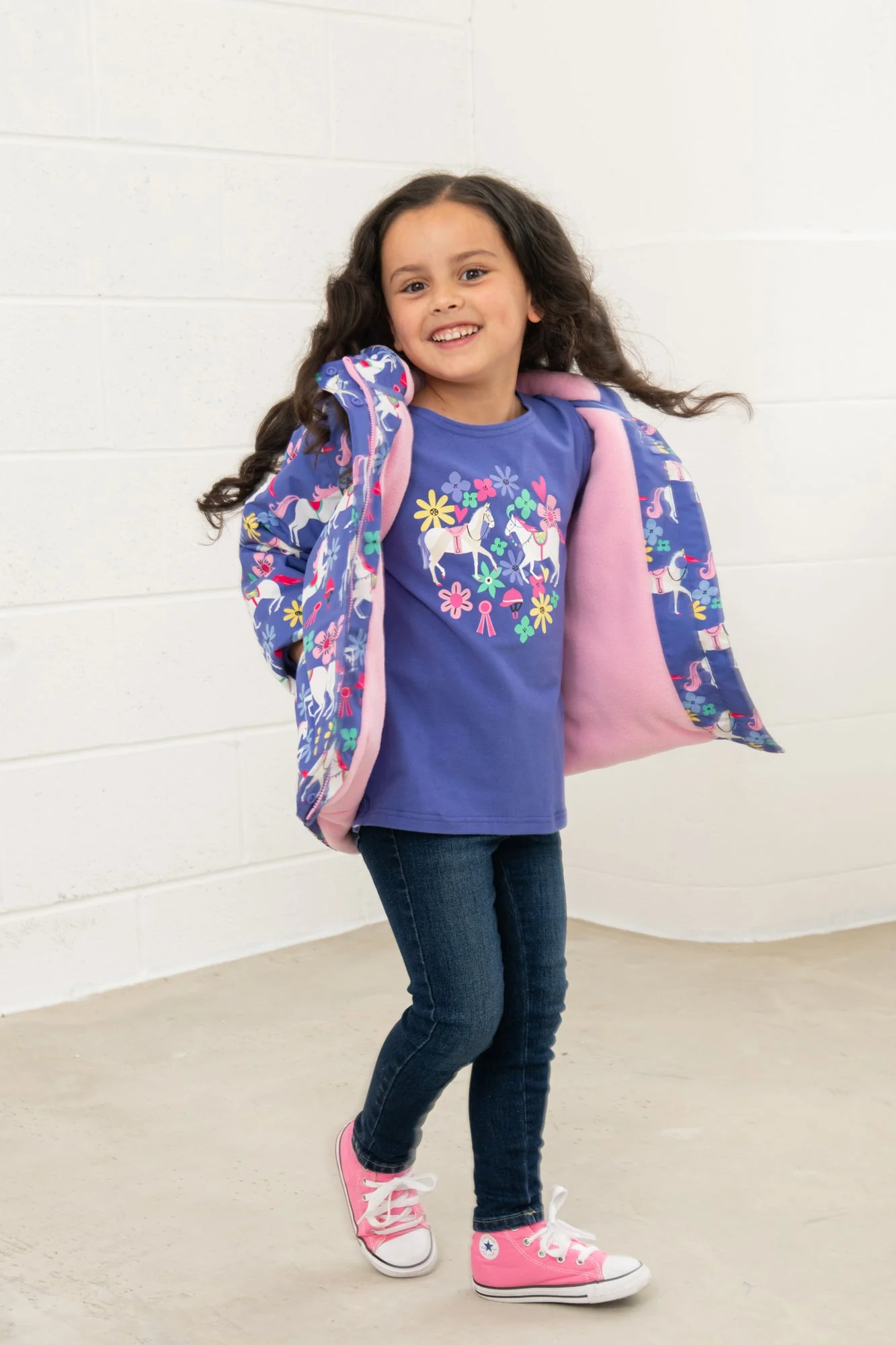 Freya Coat - Horse Print - Image 9