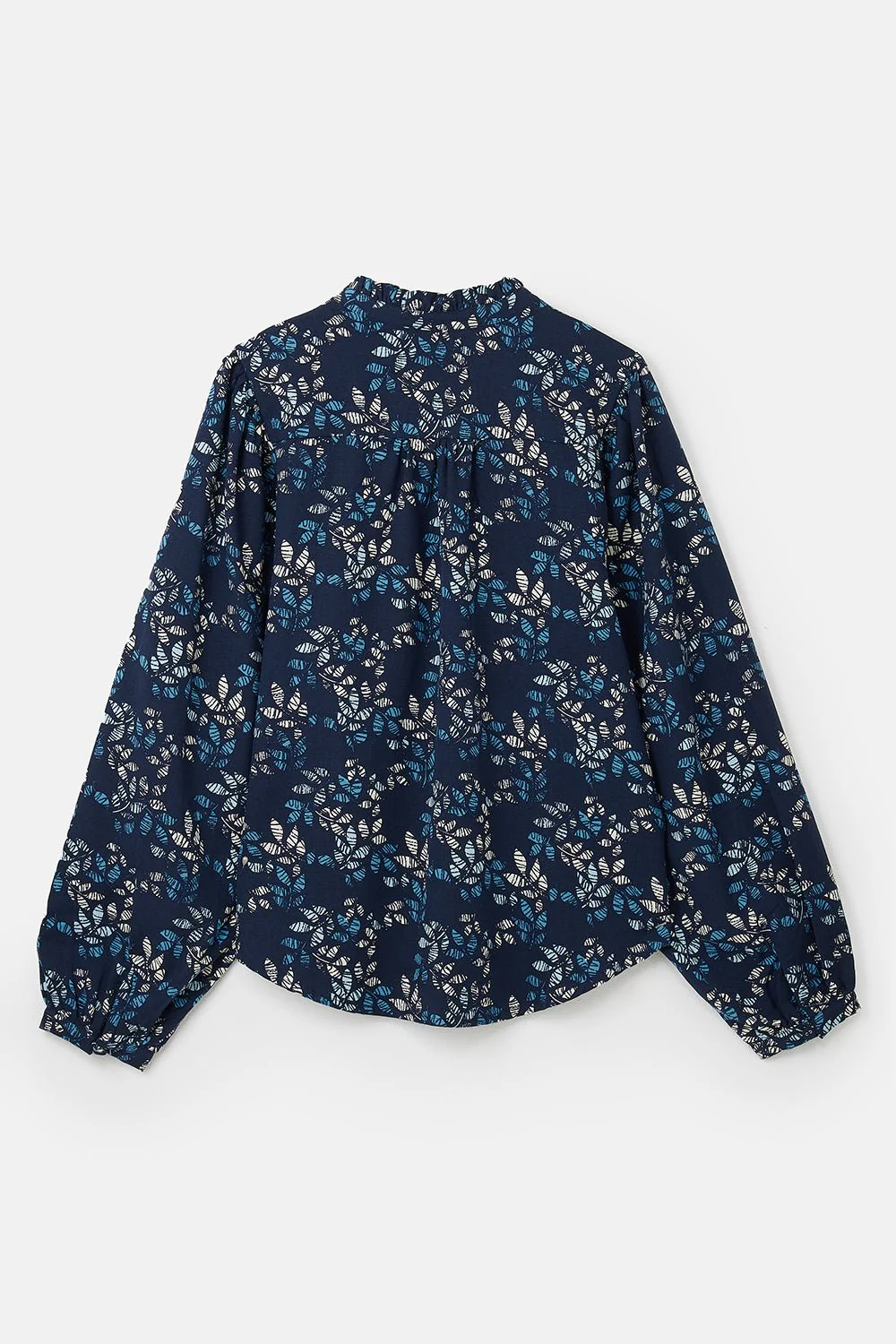 Grace Blouse - Navy Leaf - Image 7