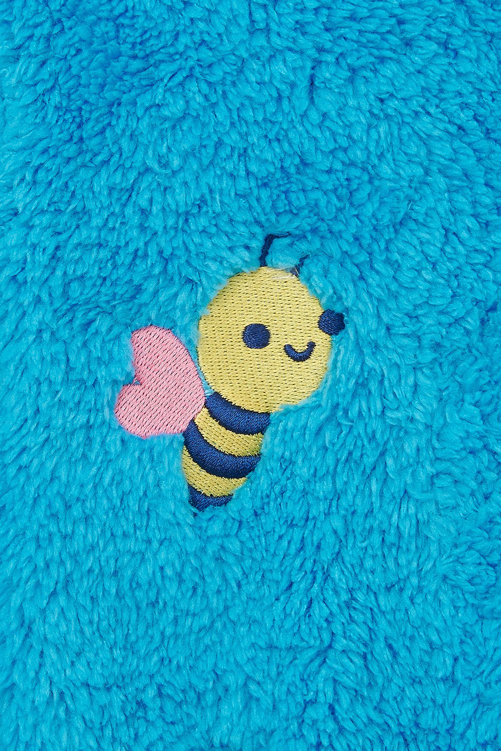 Gracie Sherpa Fleece - Bright Teal Bee - Image 7