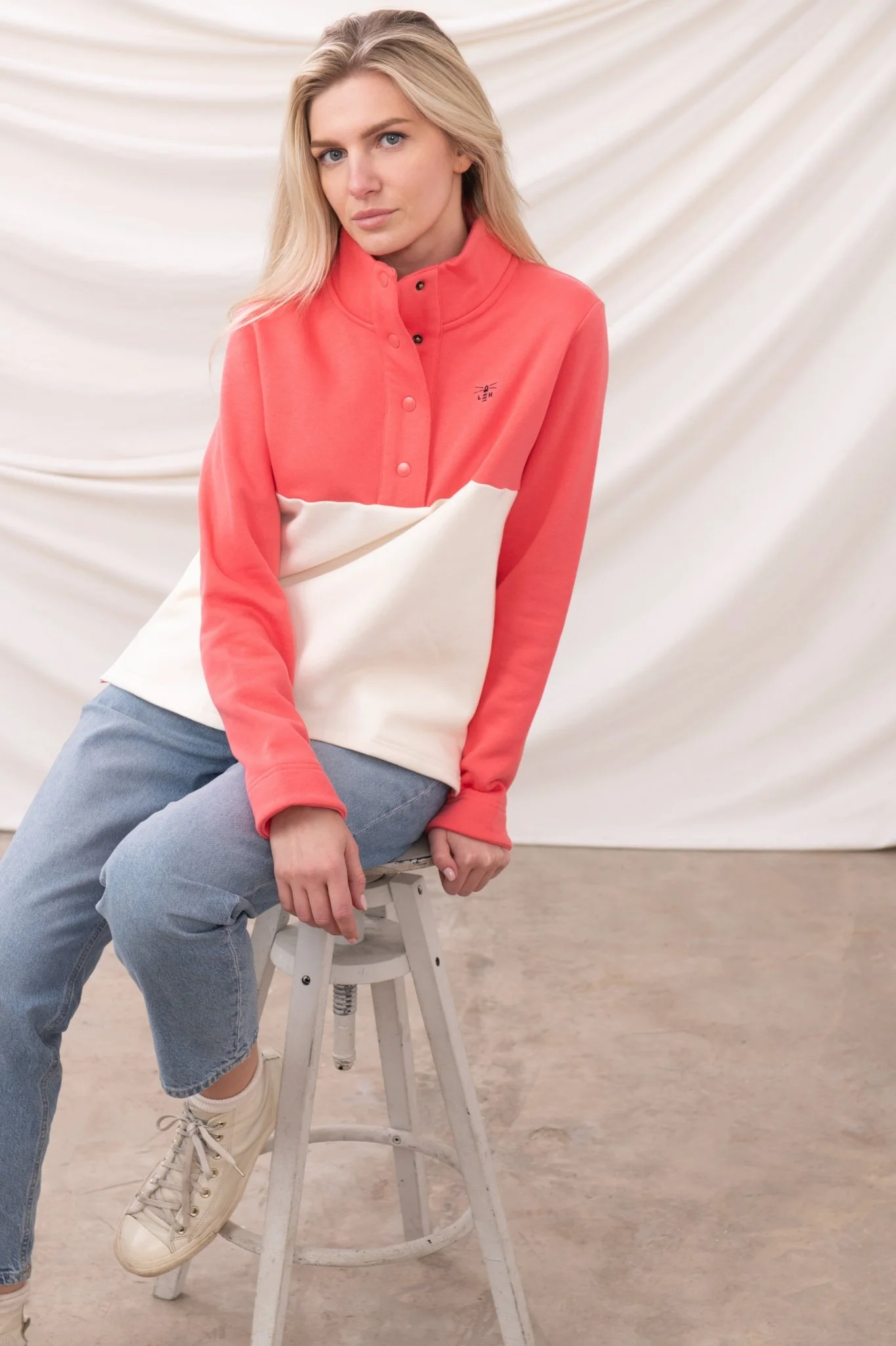 Haven Jersey - Coconut Deep Coral - Image 2