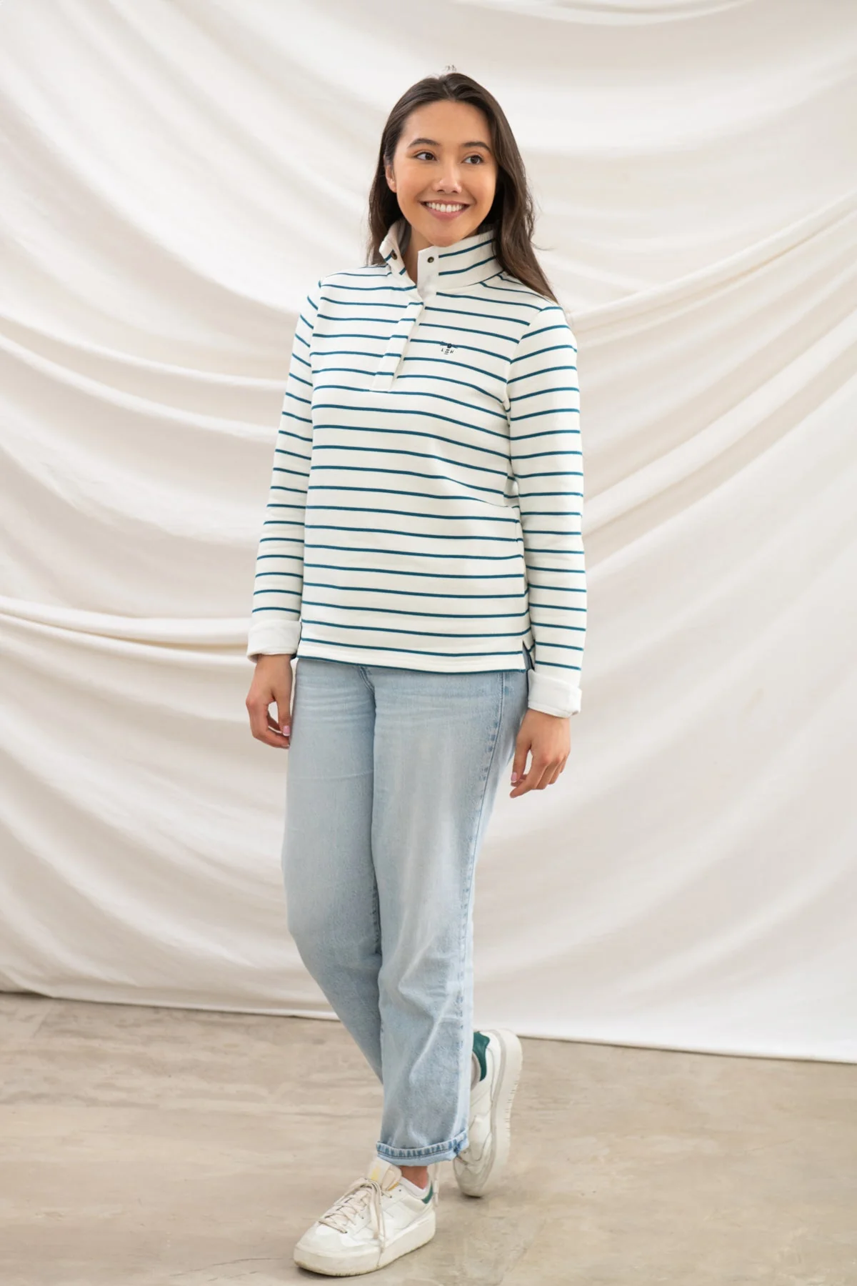Haven Jersey - Teal Stripe - Image 2