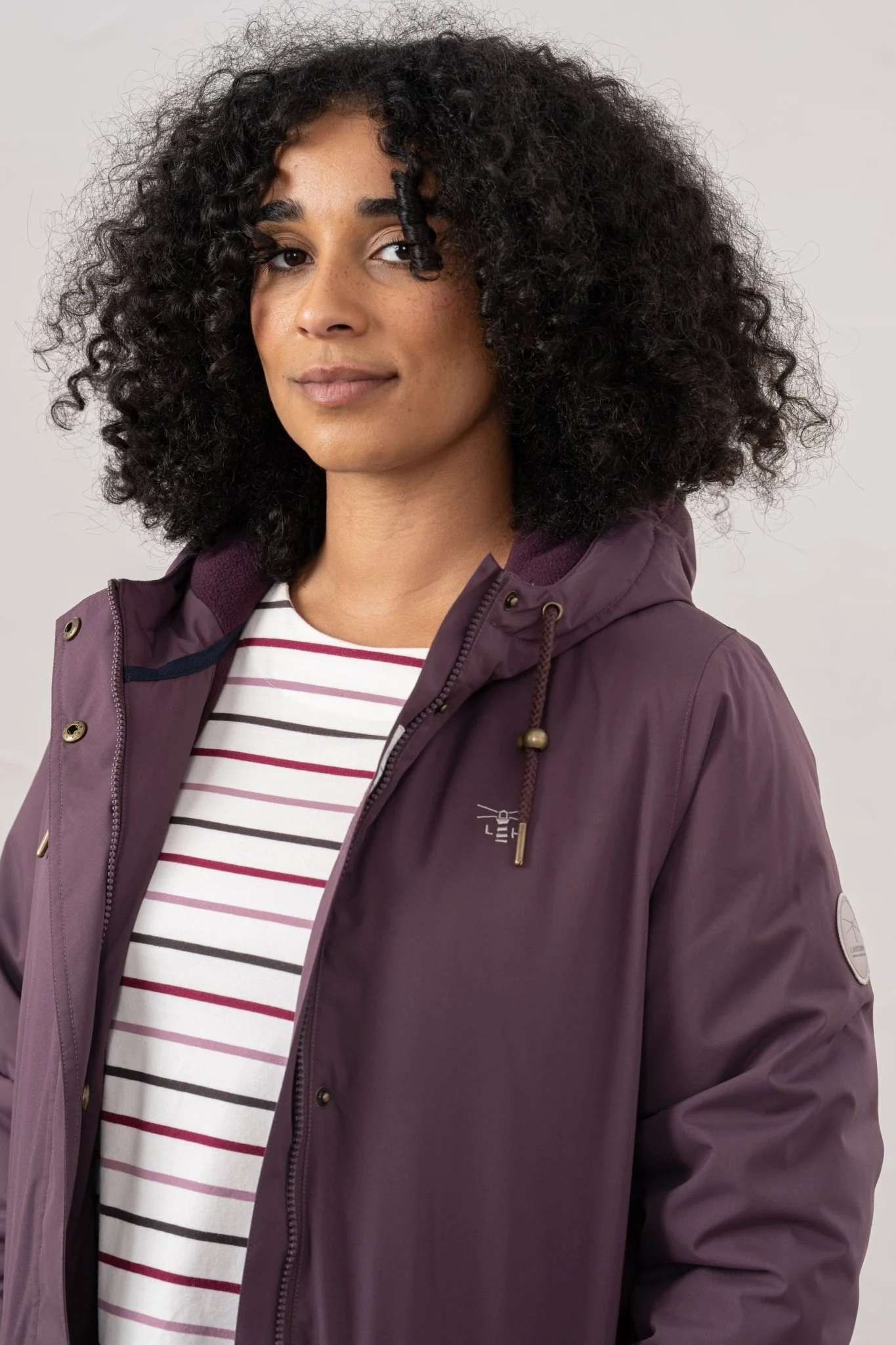 Imogen Coat - Cranberry - Image 5