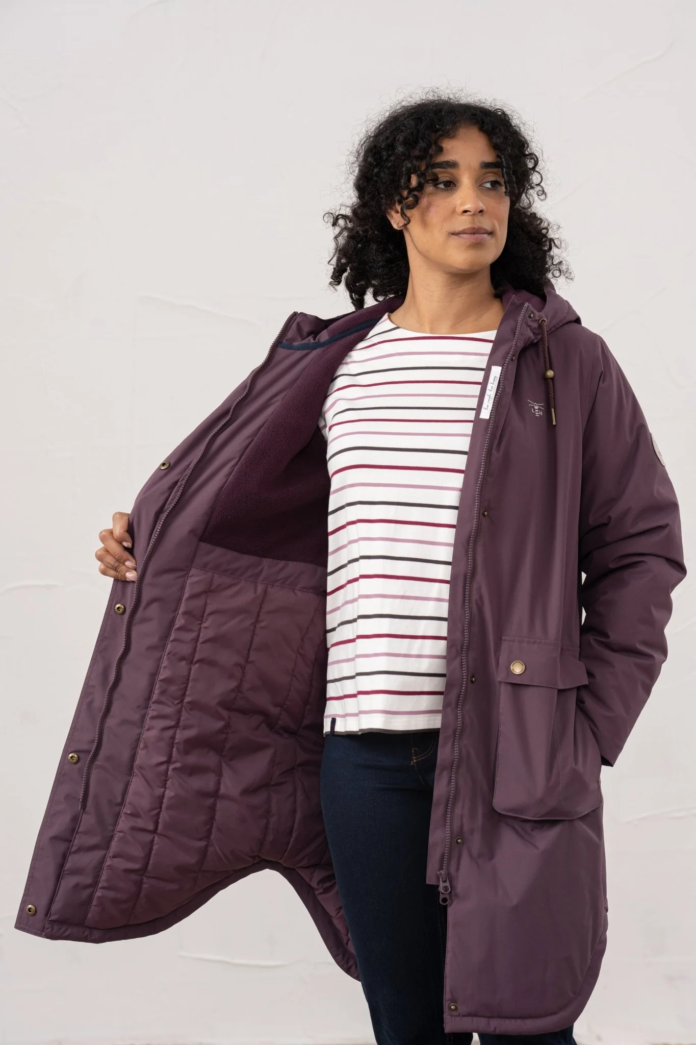 Imogen Coat - Cranberry - Image 6