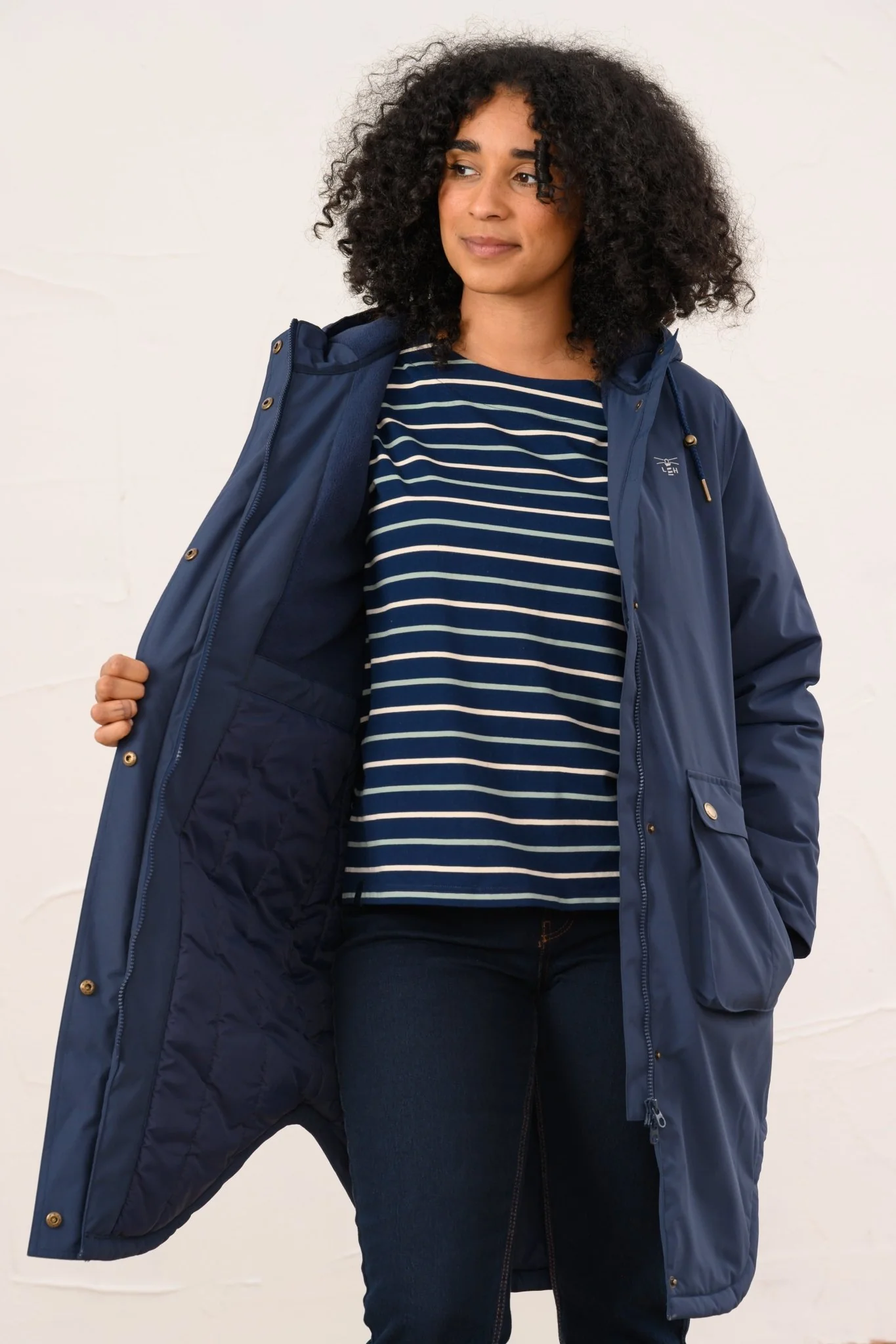 Imogen Coat - Navy - Image 4