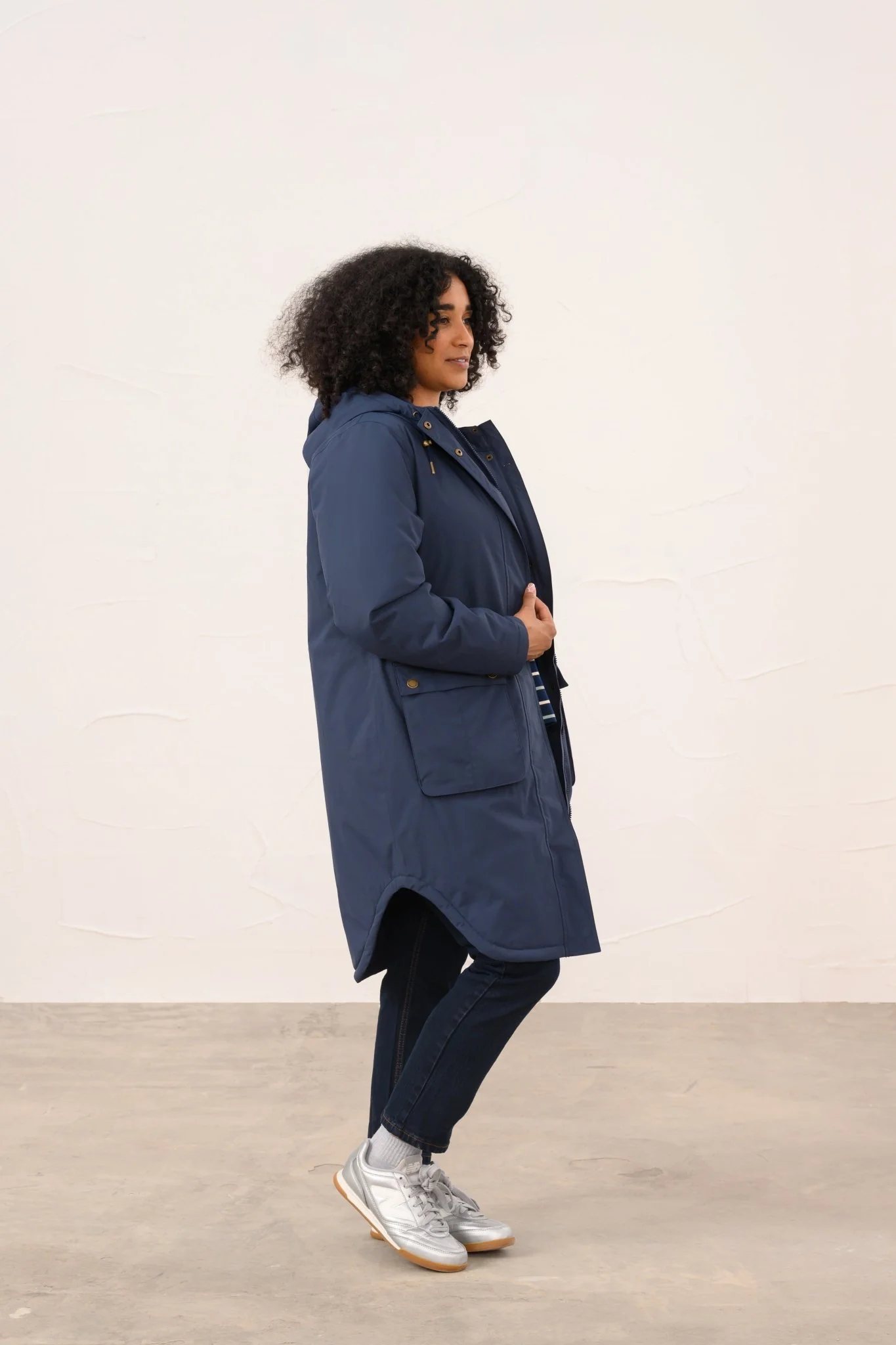 Imogen Coat - Navy - Image 5