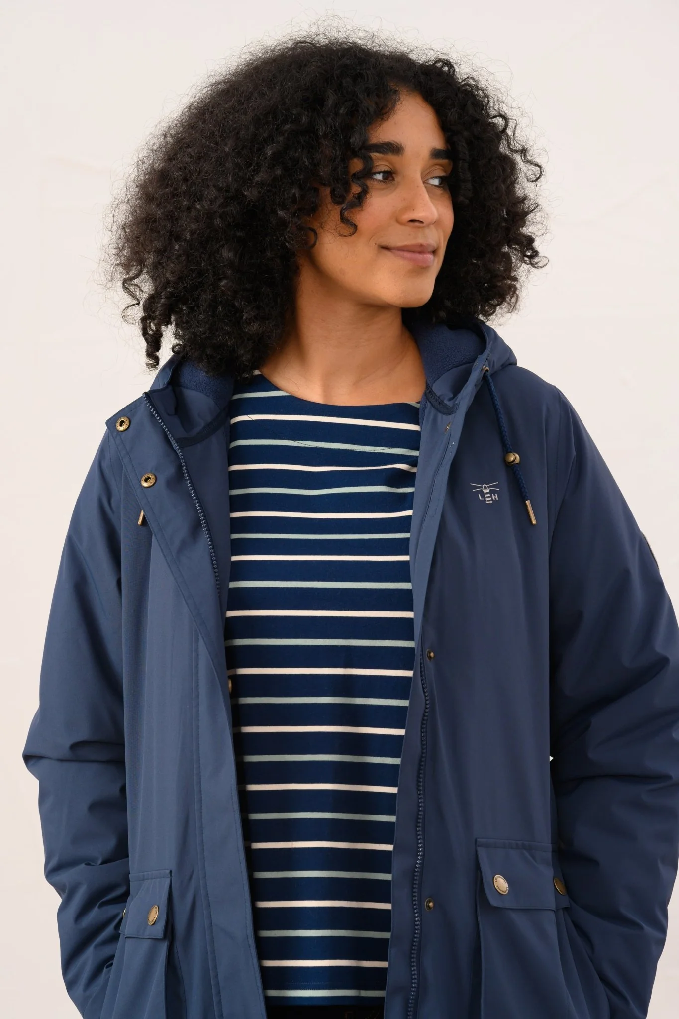 Imogen Coat - Navy - Image 6