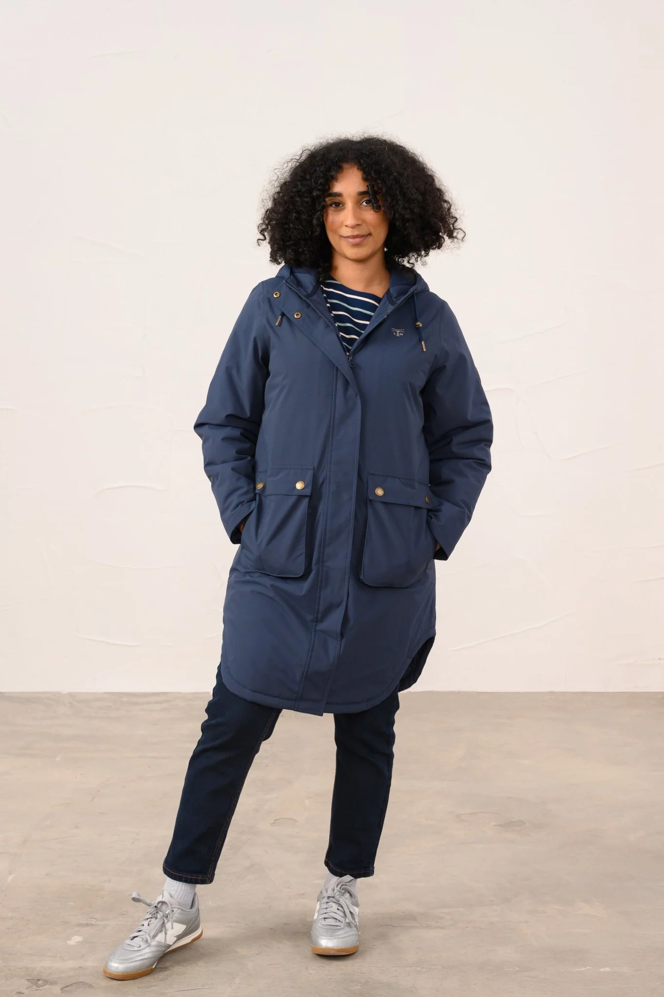 Imogen Coat - Navy - Image 8