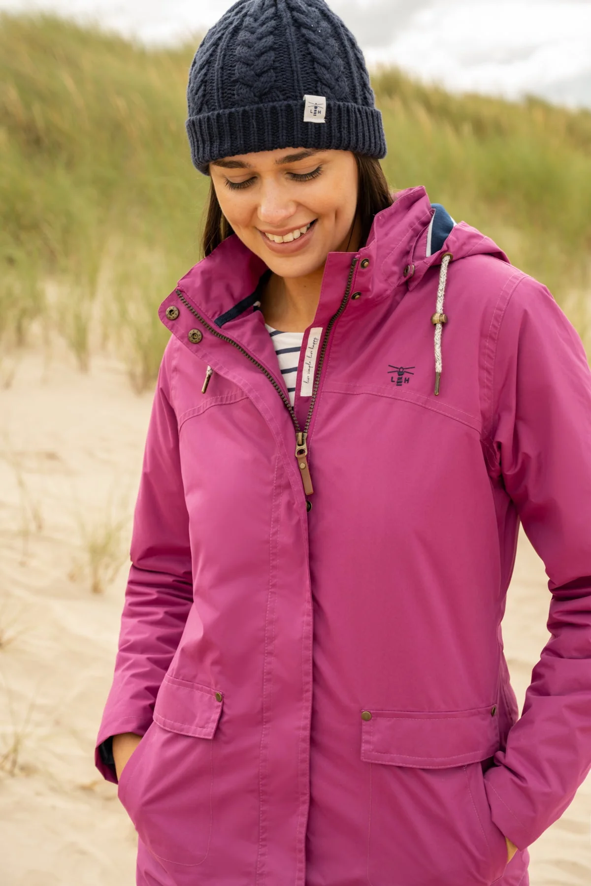 Iona Coat - Fuchsia - Image 4