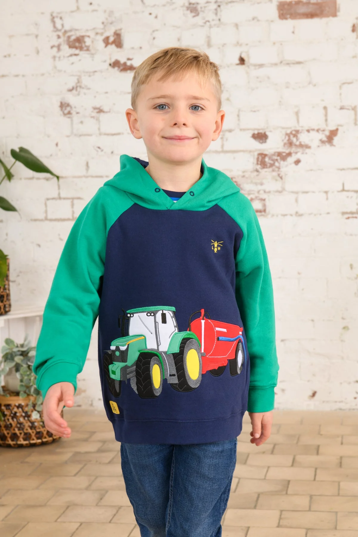 Jack Hoodie - Green Tractor Slurry - Image 10
