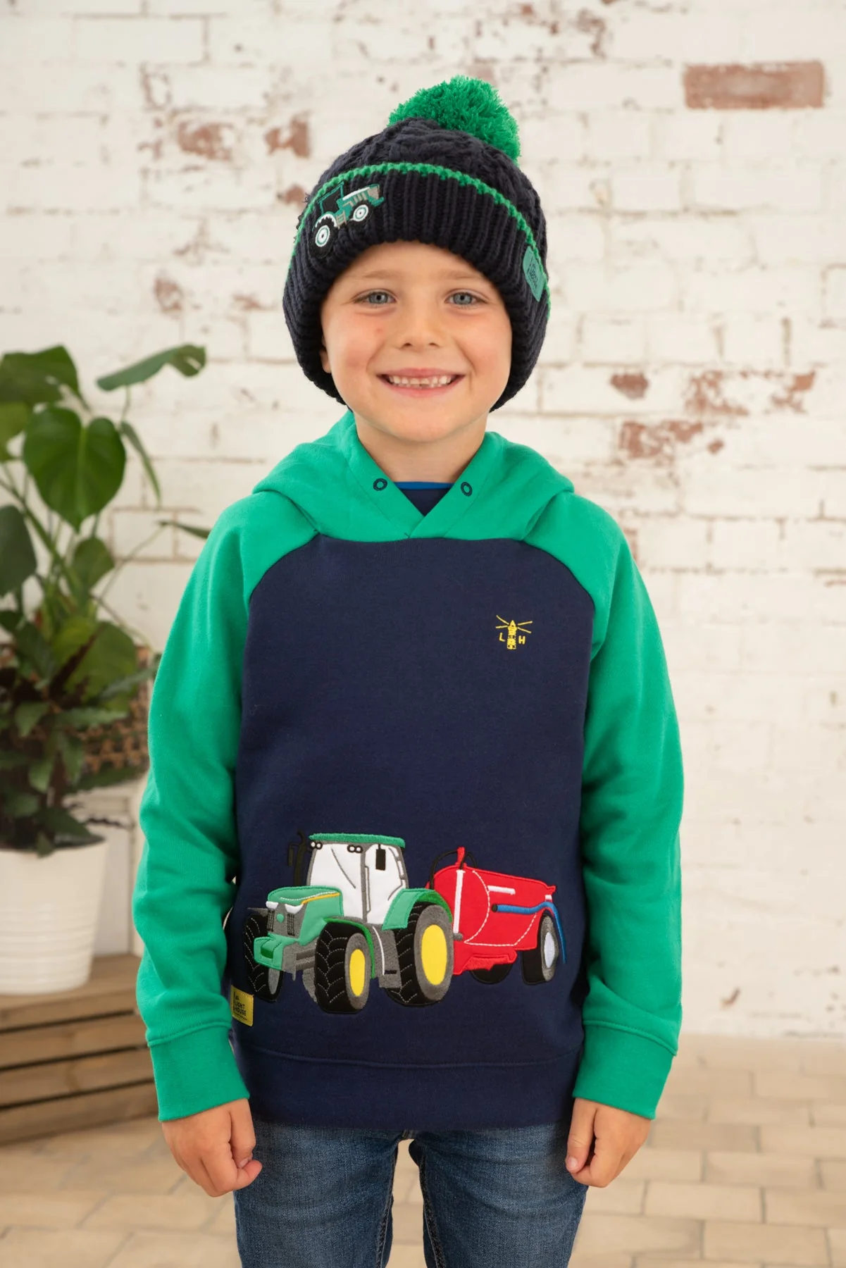 Jack Hoodie - Green Tractor Slurry - Image 3