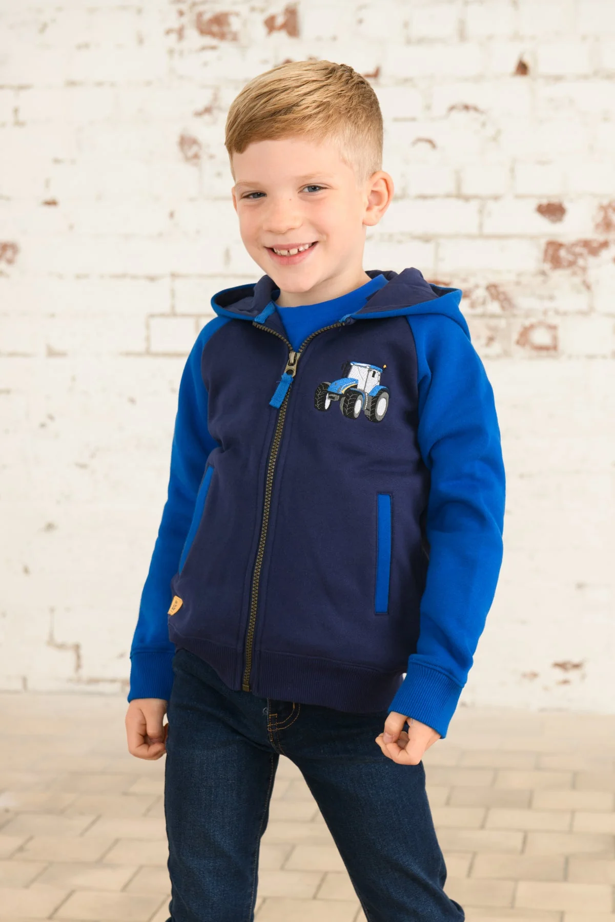 Jackson Full Zip Hoodie - Blue Tractor - Image 3