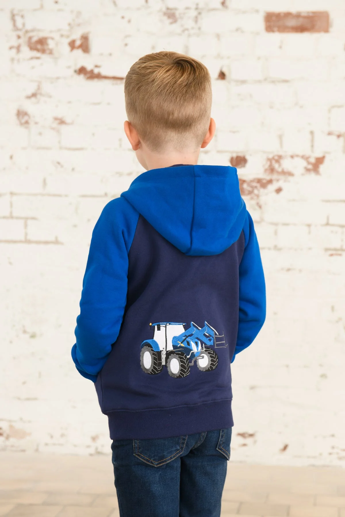 Jackson Full Zip Hoodie - Blue Tractor - Image 4