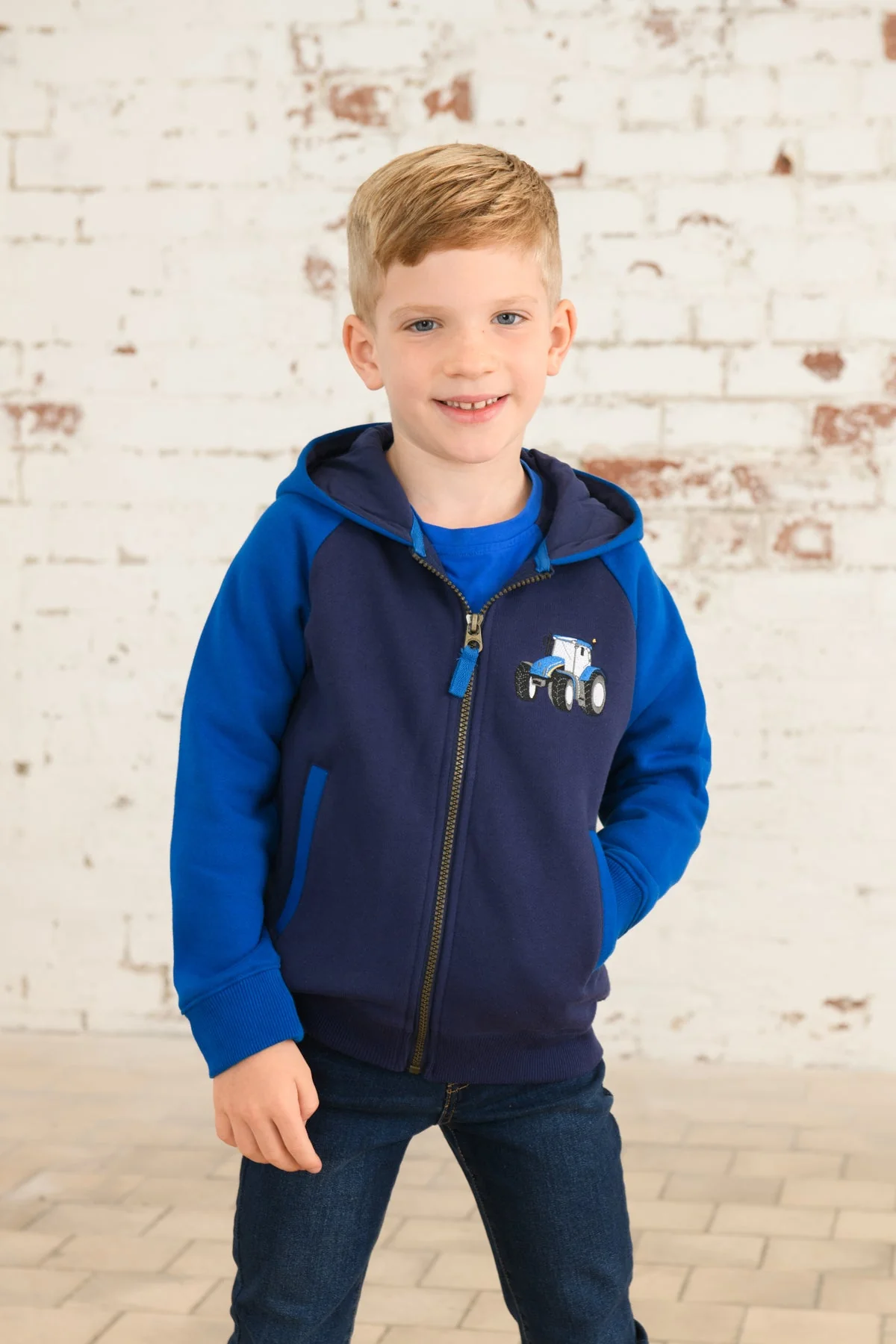 Jackson Full Zip Hoodie - Blue Tractor - Image 5
